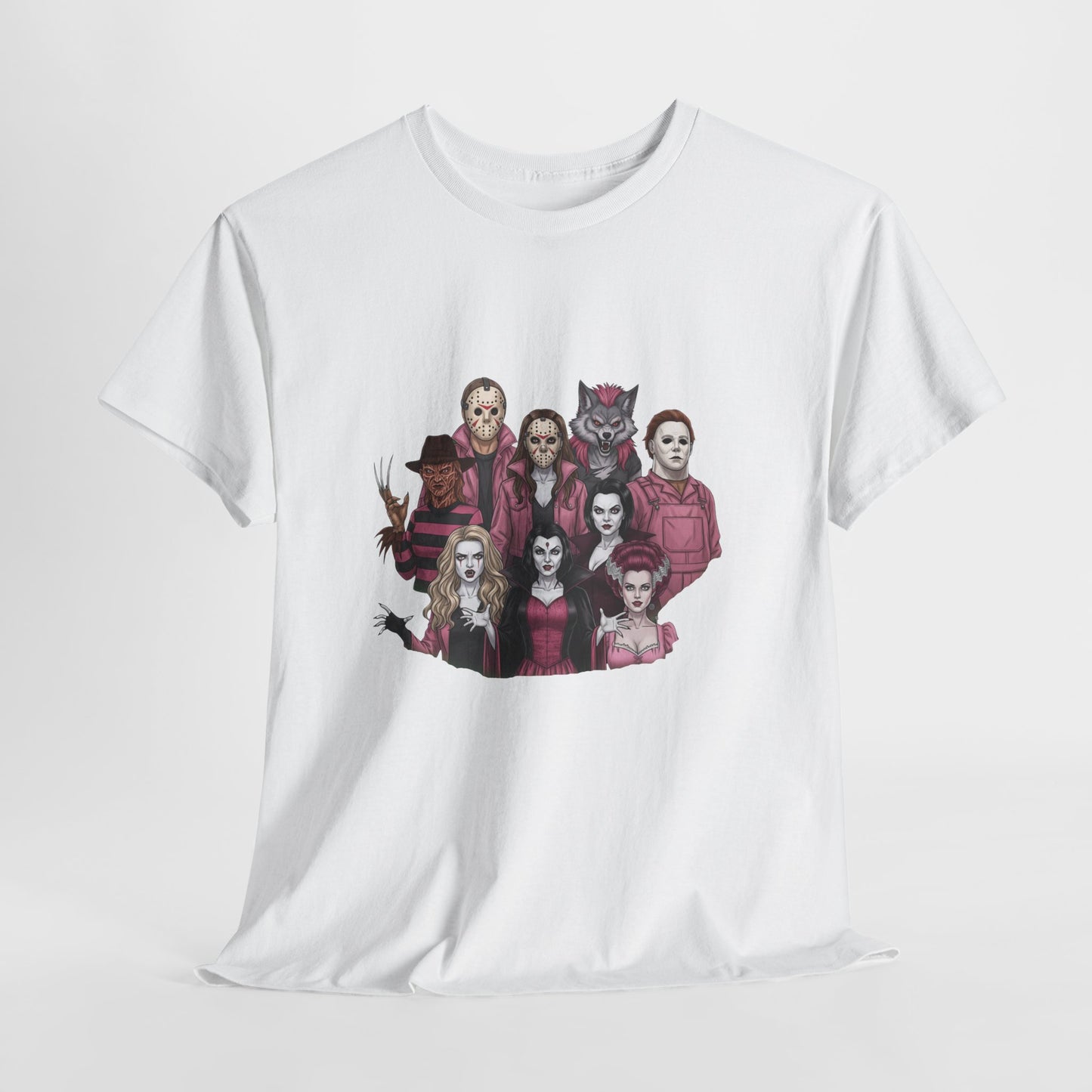 Horror Villains Breast Cancer Awareness Tee