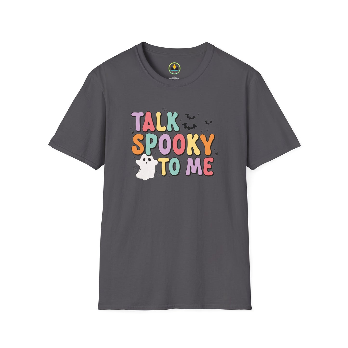 TALK SPOOKY TO ME - Fun Halloween Unisex Softstyle T-Shirt
