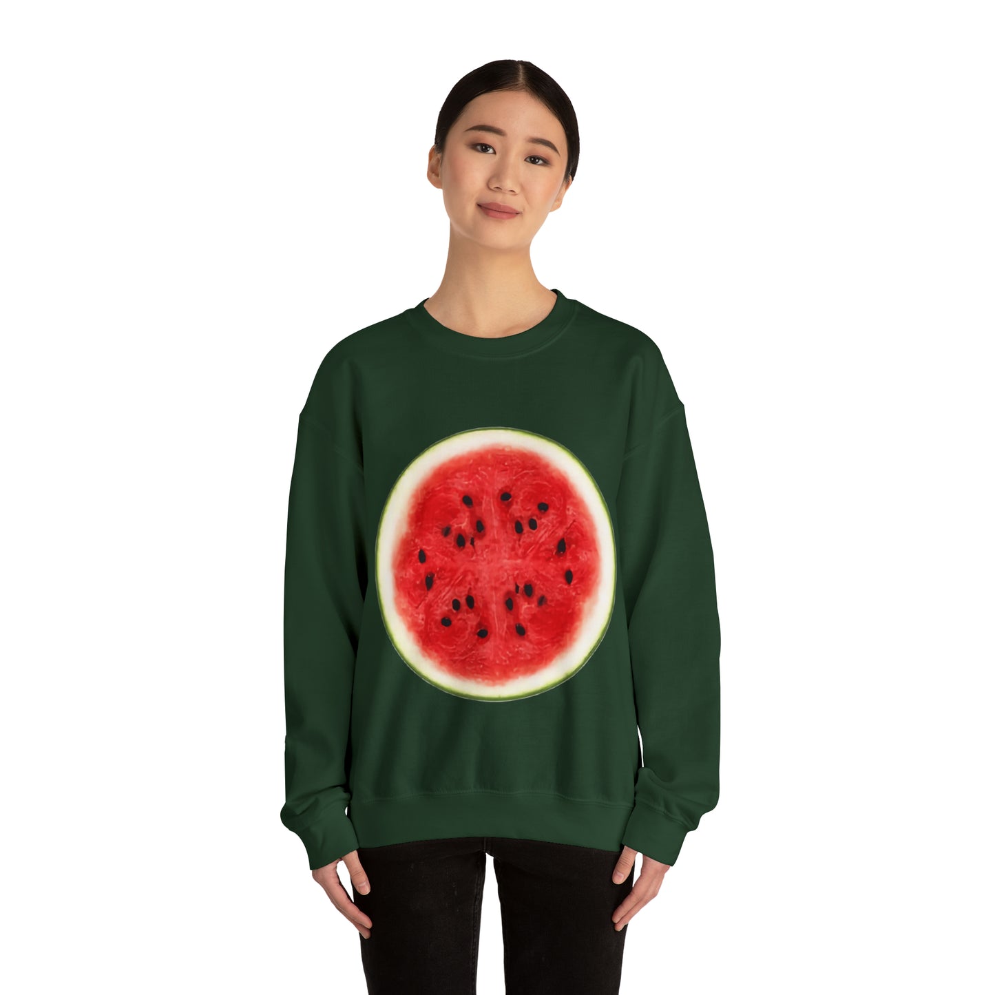 Whimsical Watermelon Lazy Halloween Costume | Unique Unisex Sweatshirt