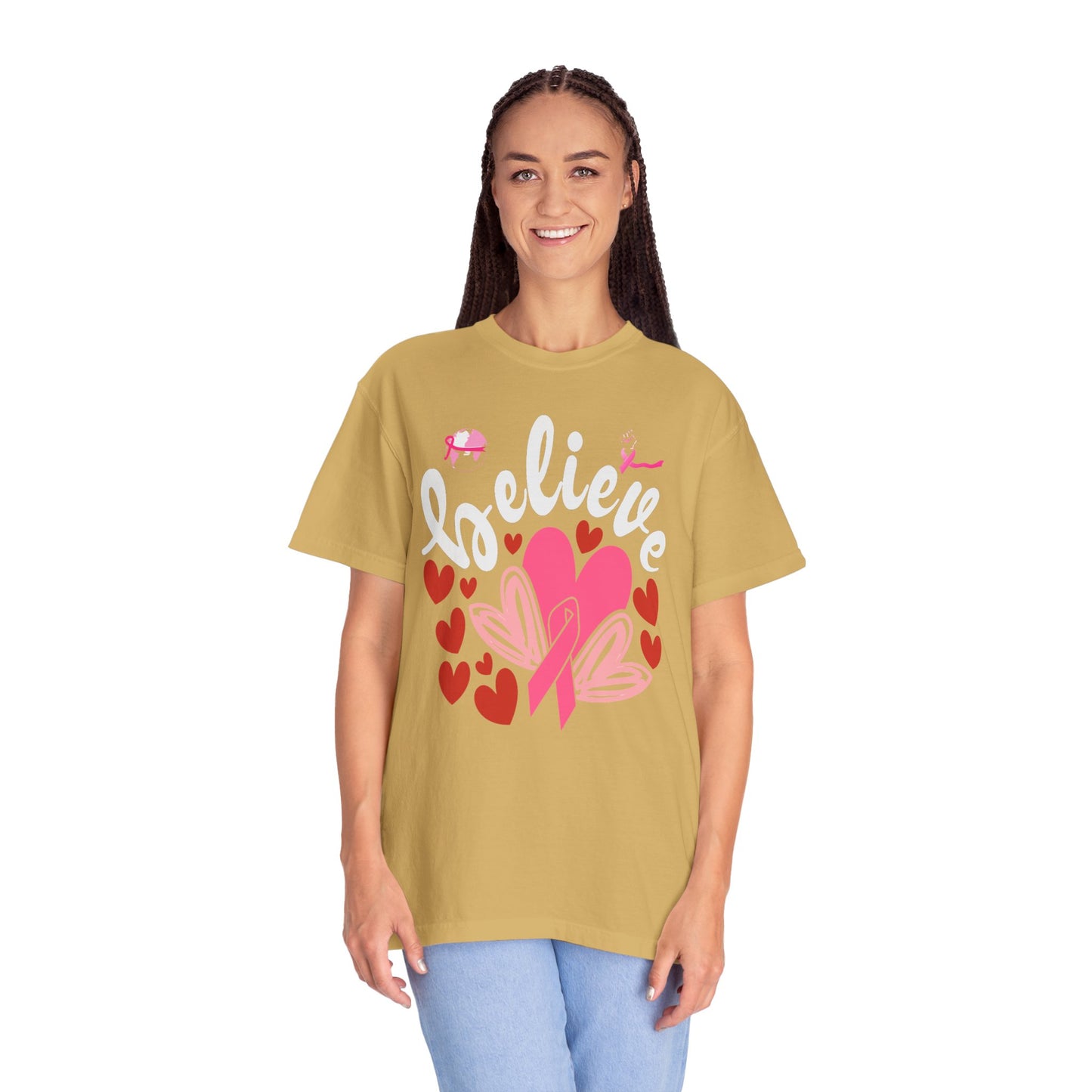 Believe in Love - Breast Cancer Awareness Support Tee