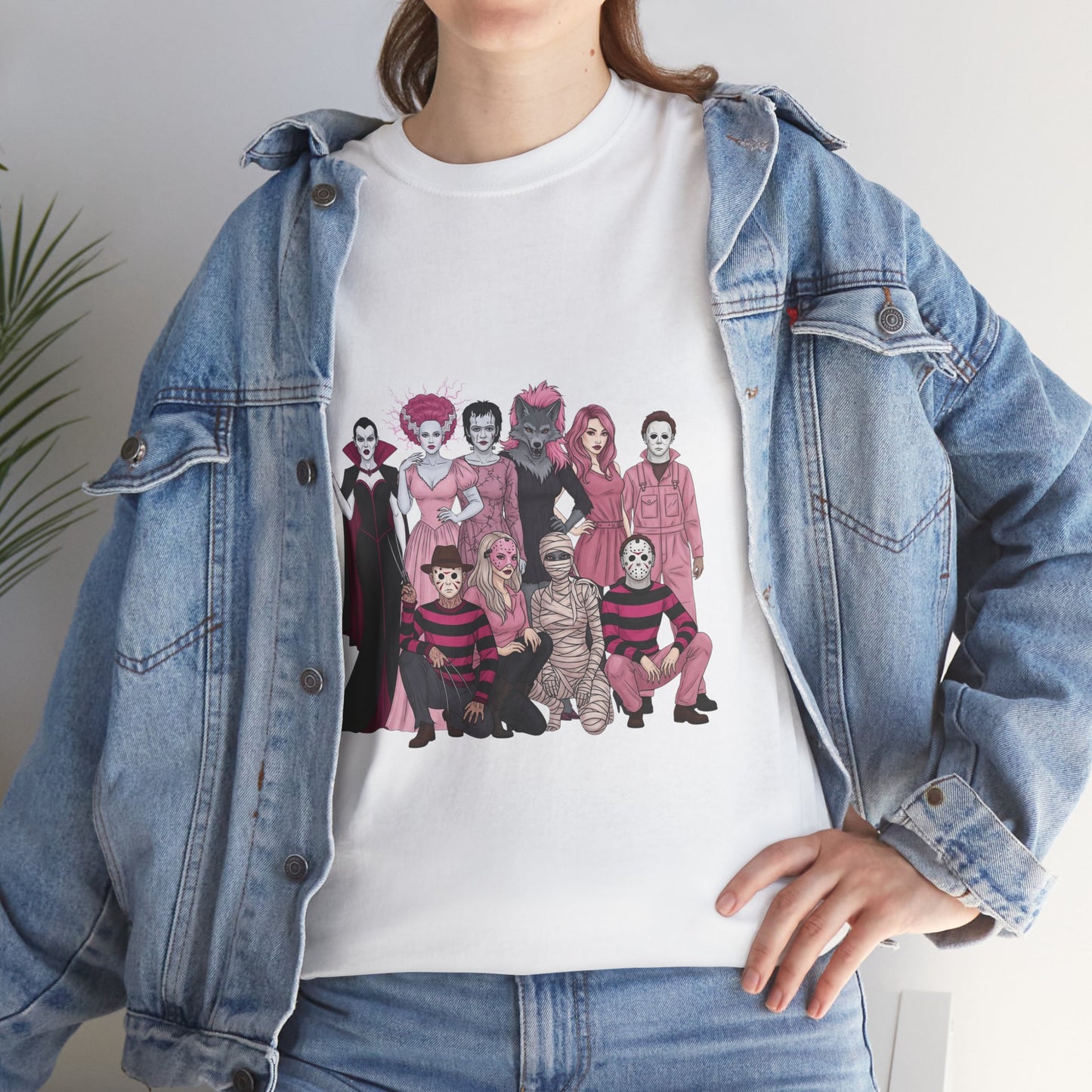 Horror Warriors in Pink Shirt Unisex Tee - Breast Cancer Awareness Month