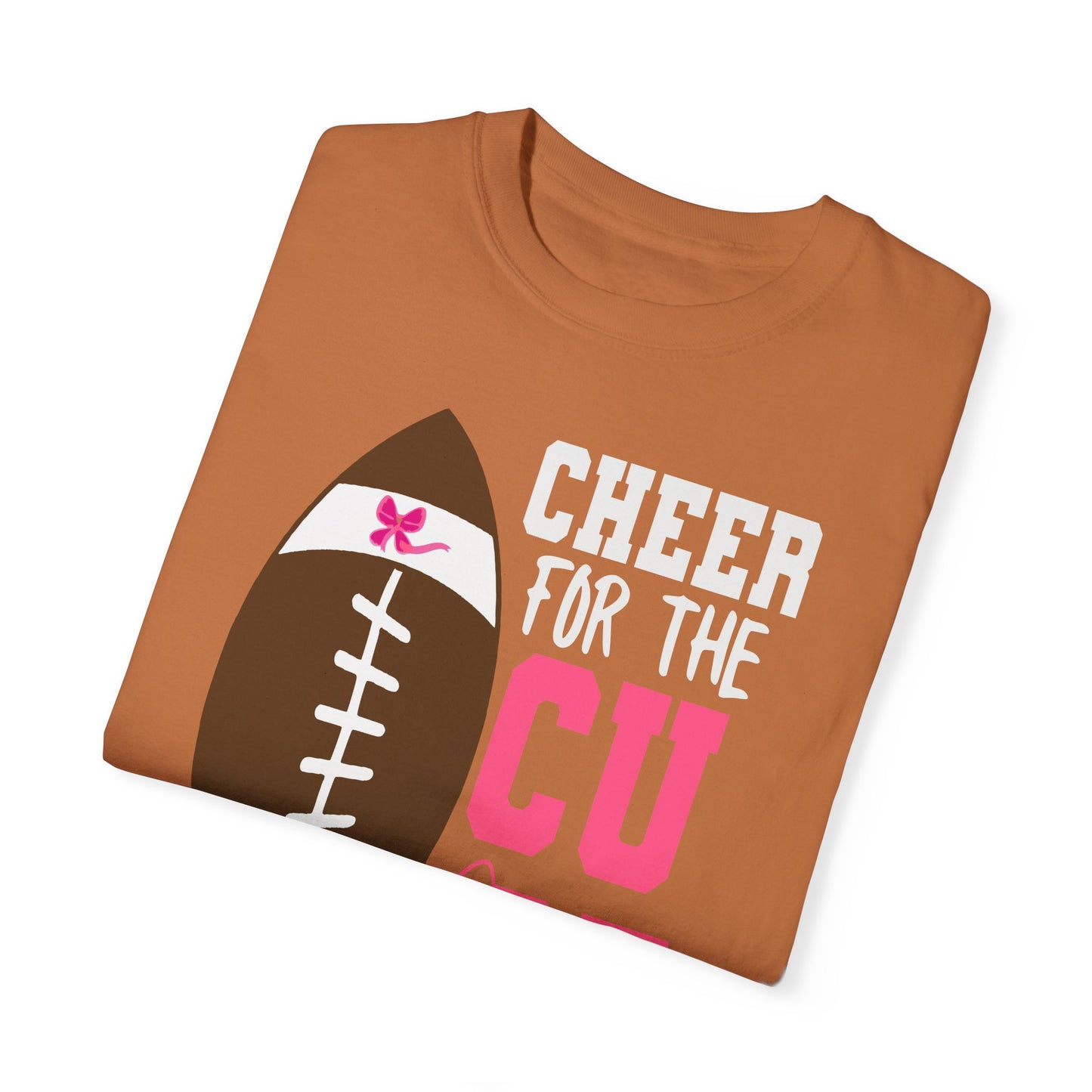 Cheer for the Cure - Breast Cancer Awareness Football T-Shirt
