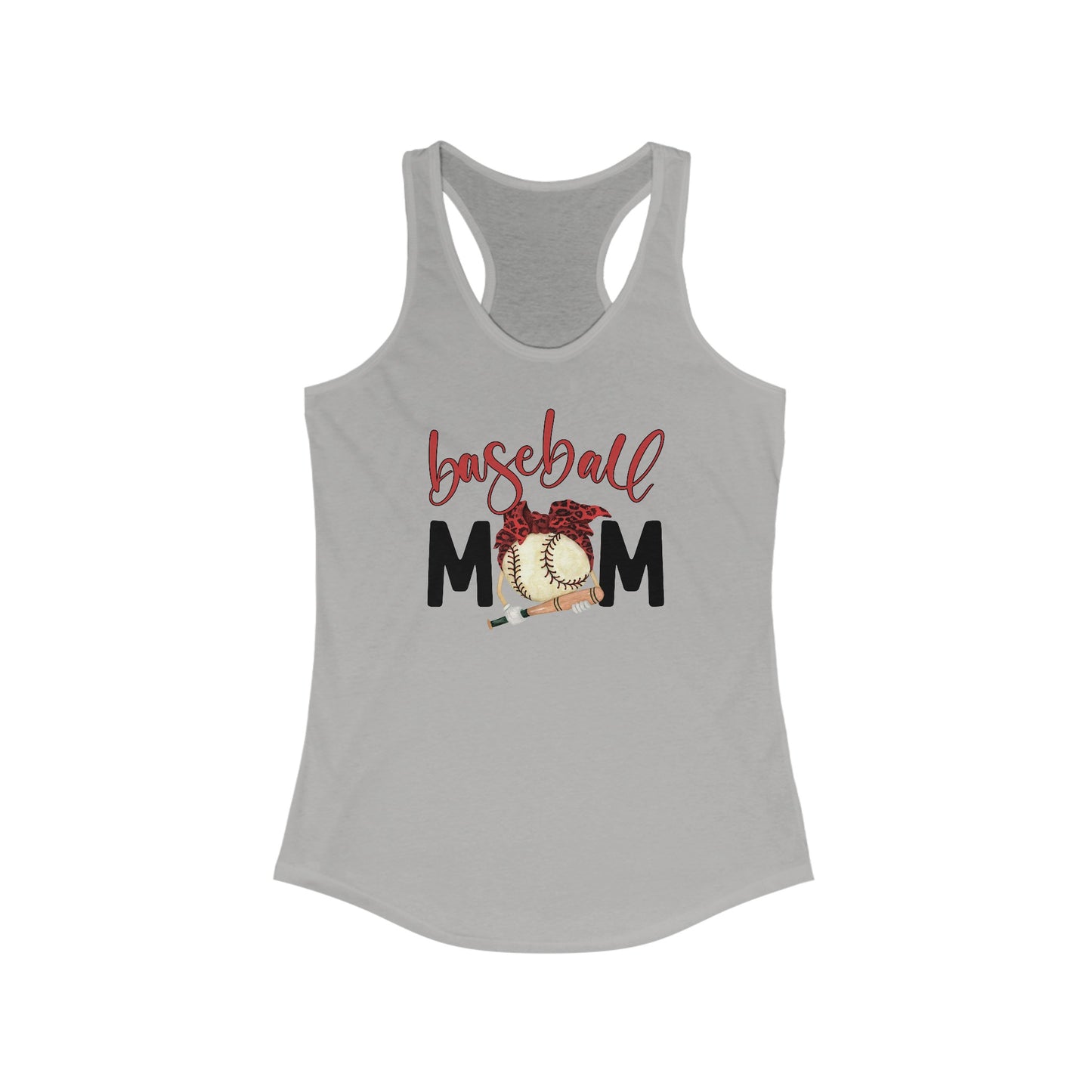 Hit a Home Run with Style - ‘Baseball Mom’ Tank Top with Leopard Bow