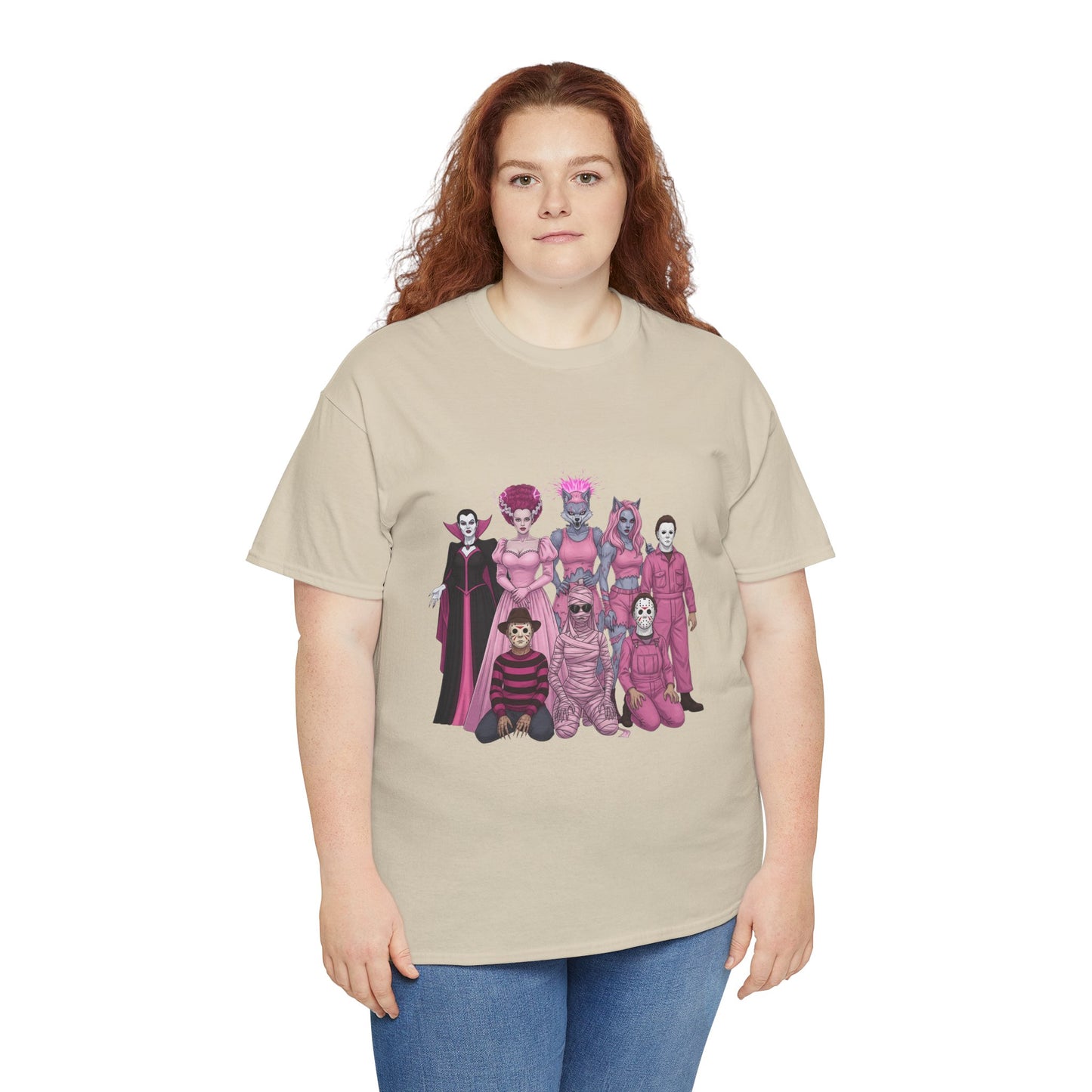 October Horror Pink Awareness Fighting for a Cause Unisex Tee - Breast Cancer Awareness Month