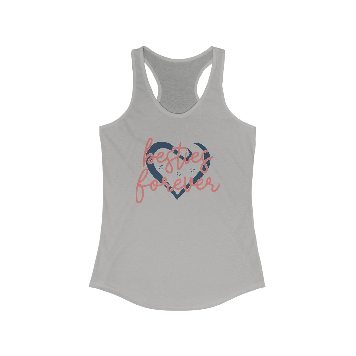 Besties Forever Heart Tank Top - Chic Duo Style Apparel