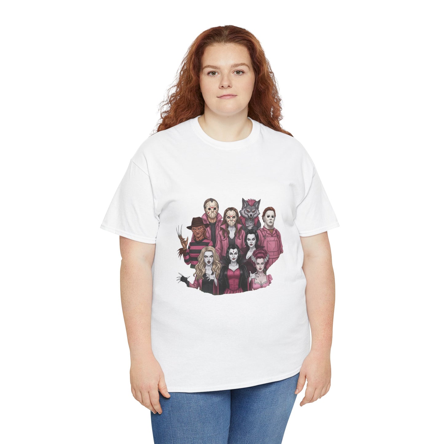 Horror Villains Breast Cancer Awareness Tee
