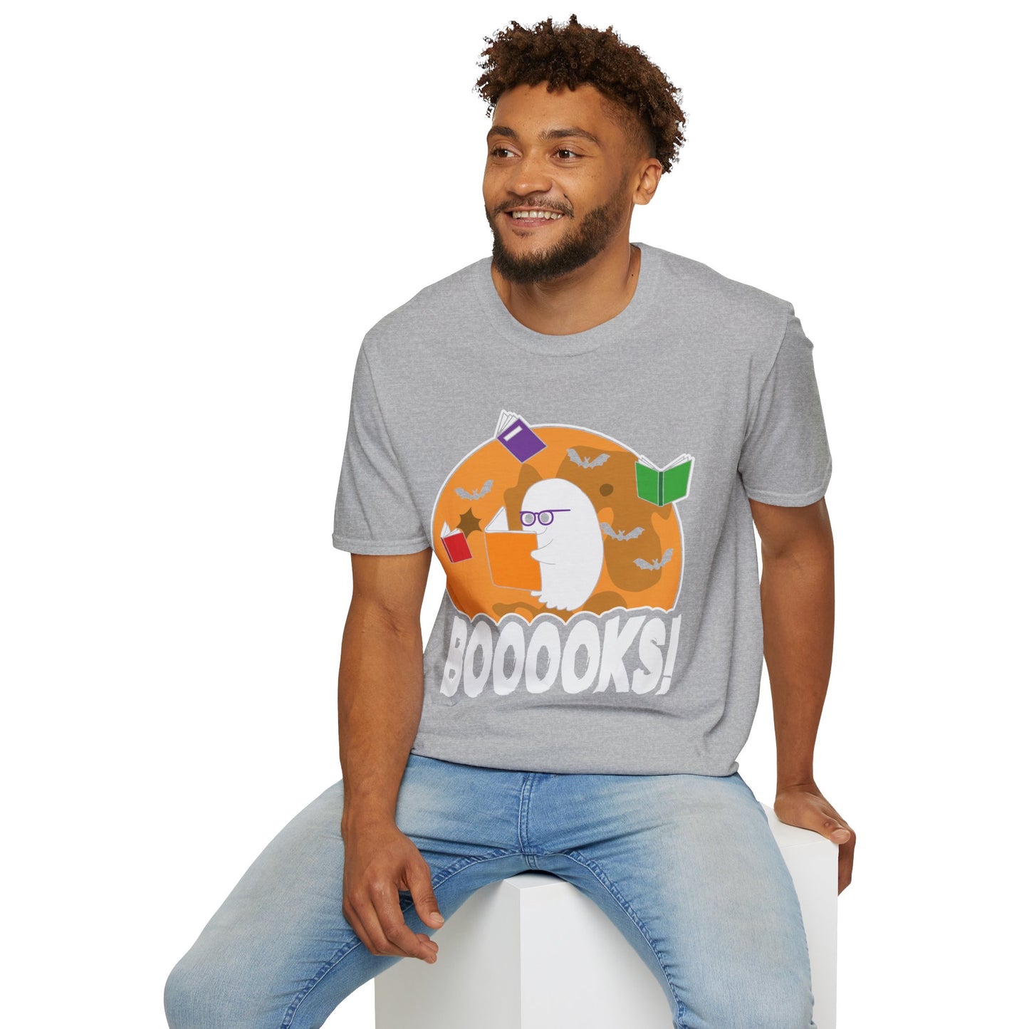 Ghostly Reader - Spooky Halloween BOOOOKS! Tee