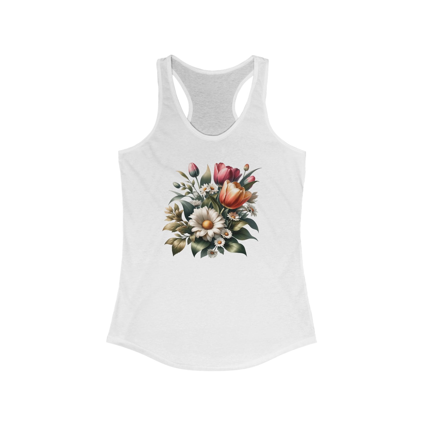 Blossom Elegance - Women’s Floral Tank Top