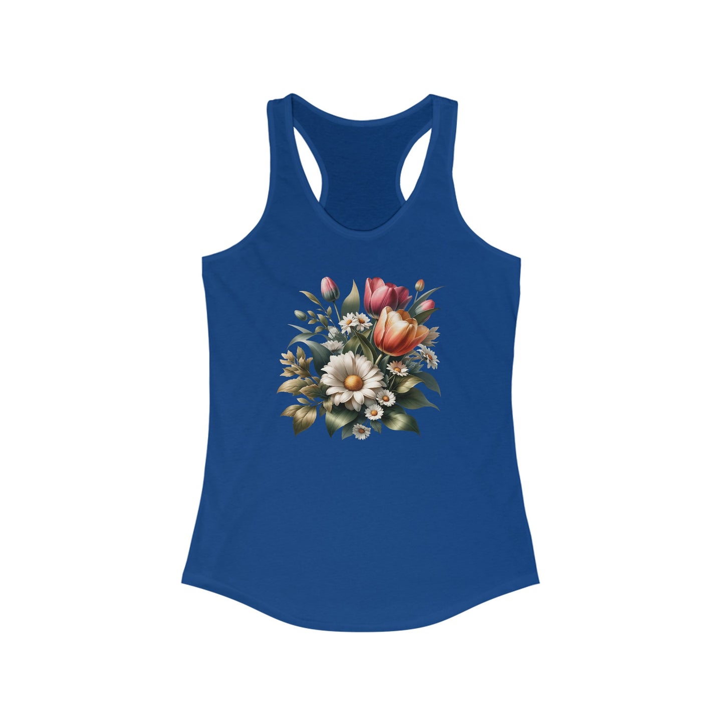 Blossom Elegance - Women’s Floral Tank Top