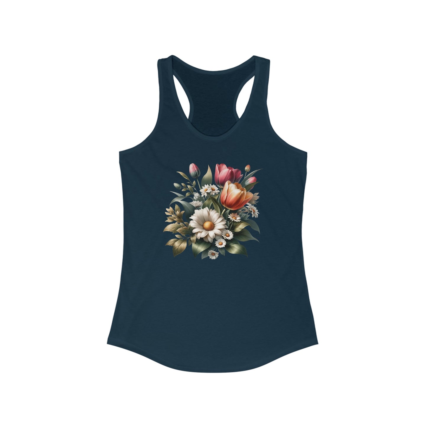 Blossom Elegance - Women’s Floral Tank Top