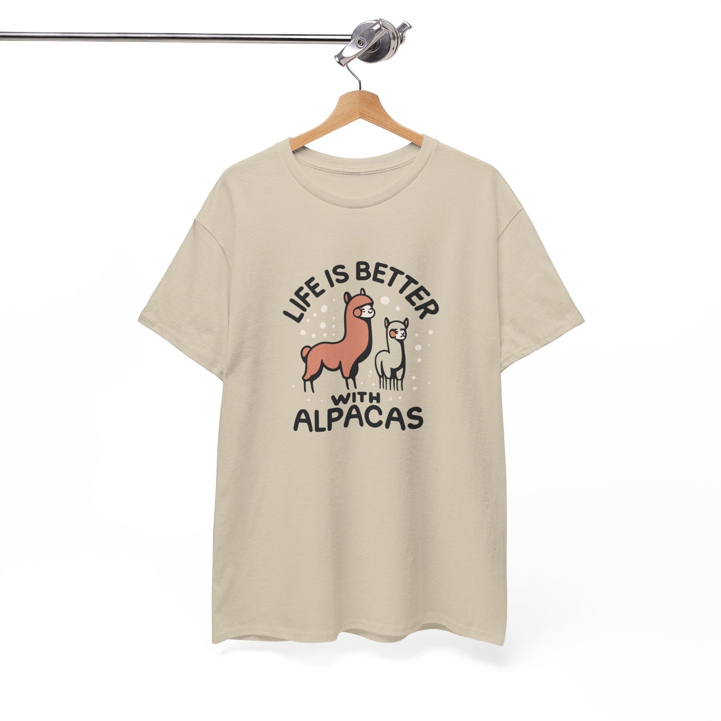 Life is Better with Alpacas - Whimsical T-Shirt for Animal Lover