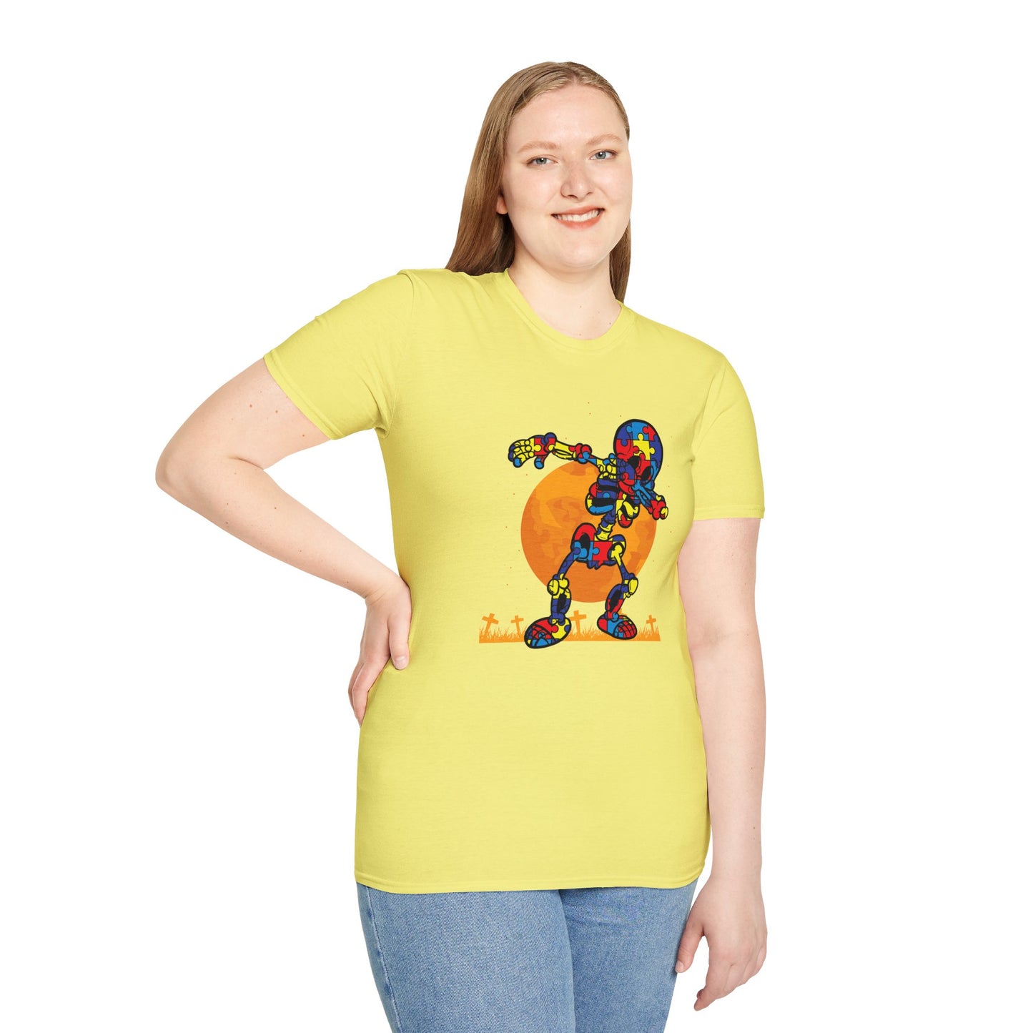 Autism Awareness Halloween Hero Tee - Embrace Uniqueness & Celebrate Differences Unisex Softstyle