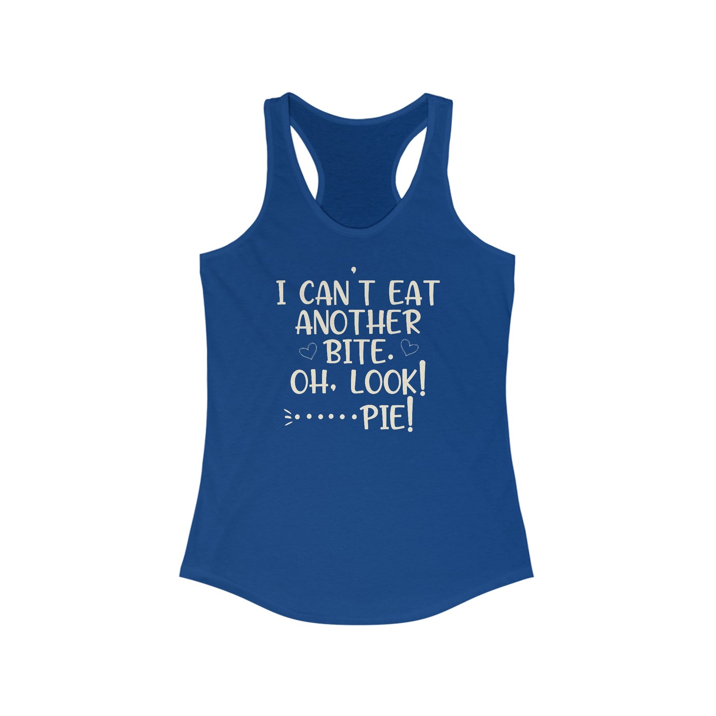 Whimsical Pie Humor - Women’s Tank Top with Fun Typography Design