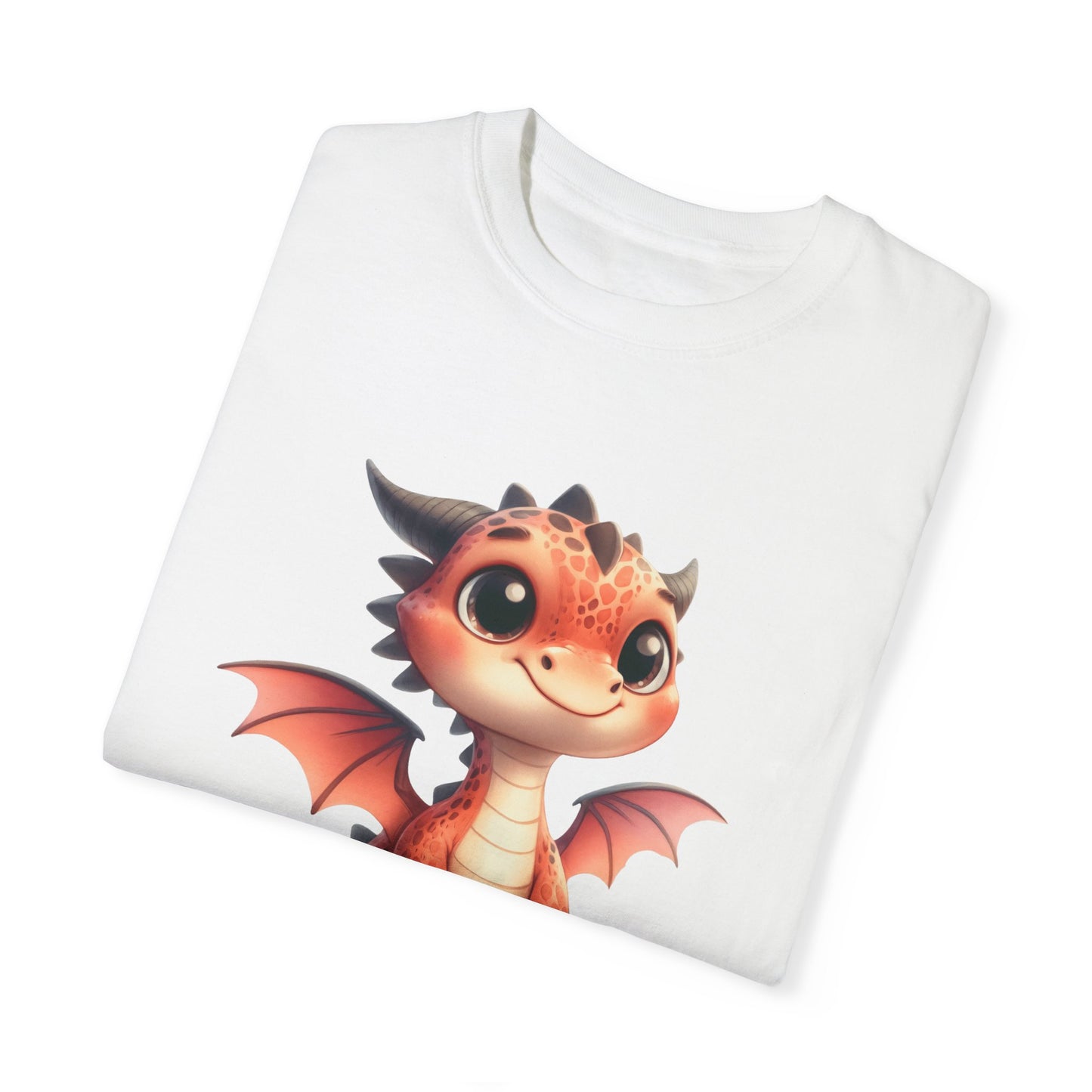 Playful Whimsy Dragon - Unique Cartoon-Style Dragon T-Shirt Design for Fun and Fantasy Lovers