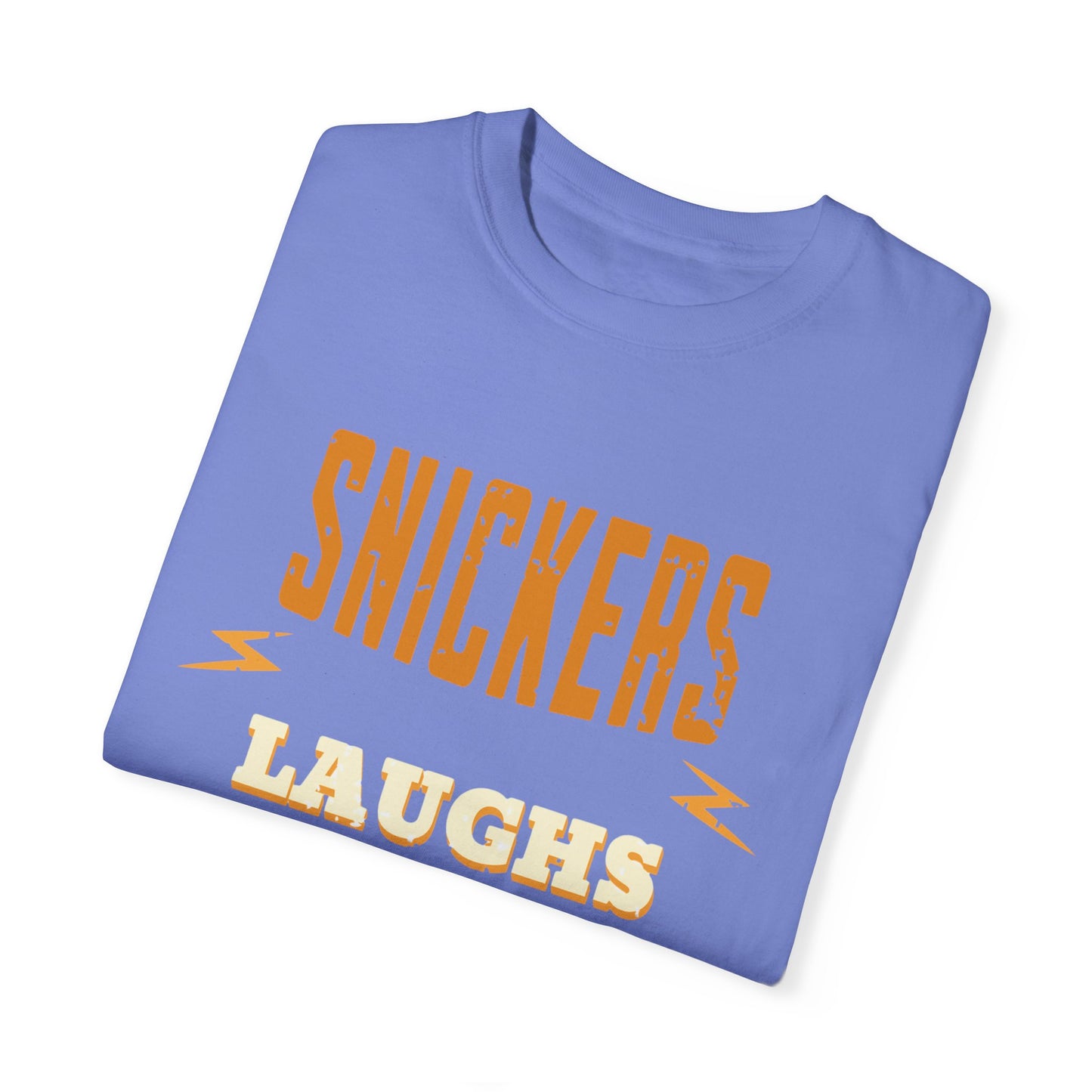 Cheerful 'Laughs at Everything' T-Shirt - coworker/friend Inspired Humorous Fun Shirt
