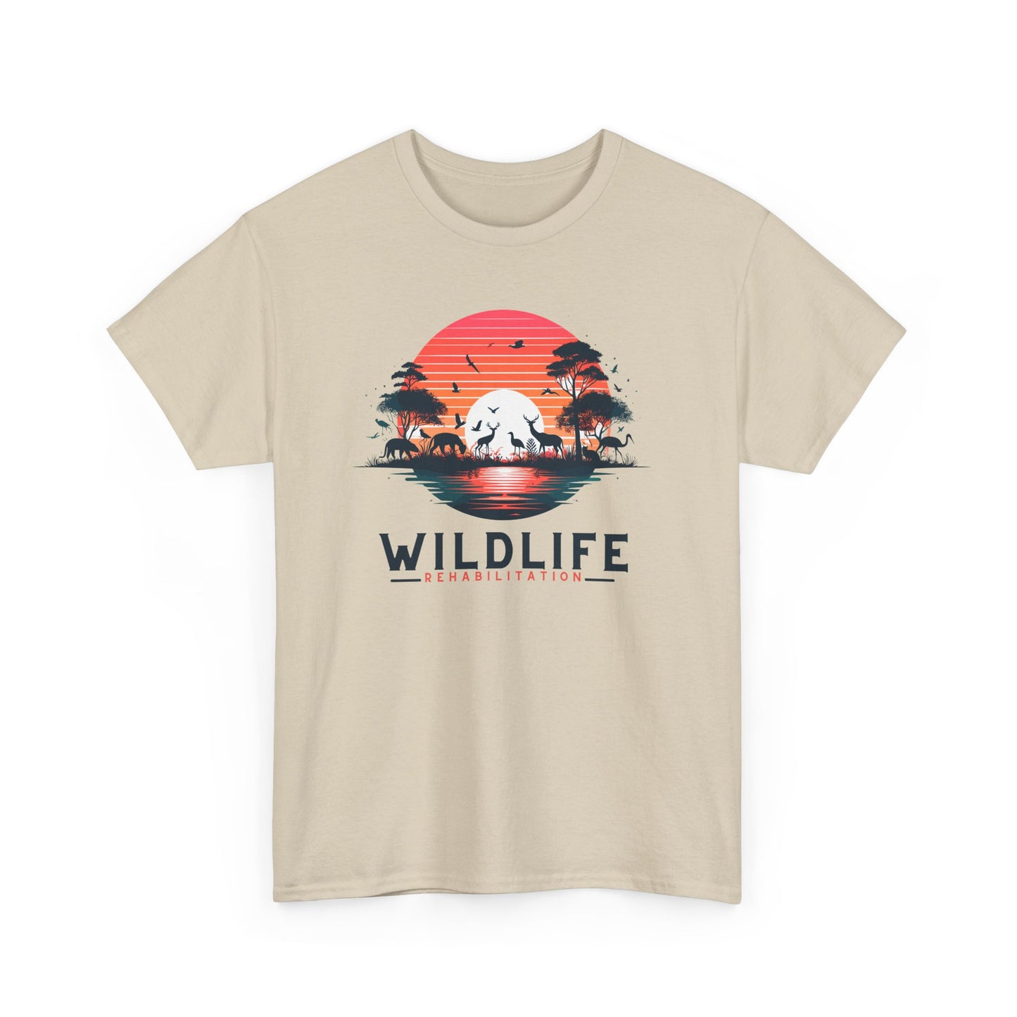 Wildlife Rehabilitation Sunset Silhouette Tee – Embrace Nature’s Serenity