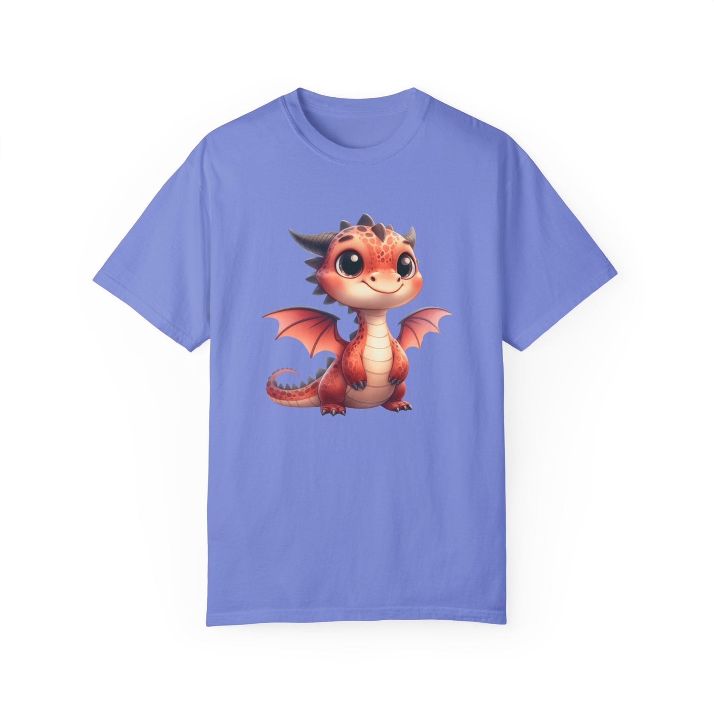 Playful Whimsy Dragon - Unique Cartoon-Style Dragon T-Shirt Design for Fun and Fantasy Lovers