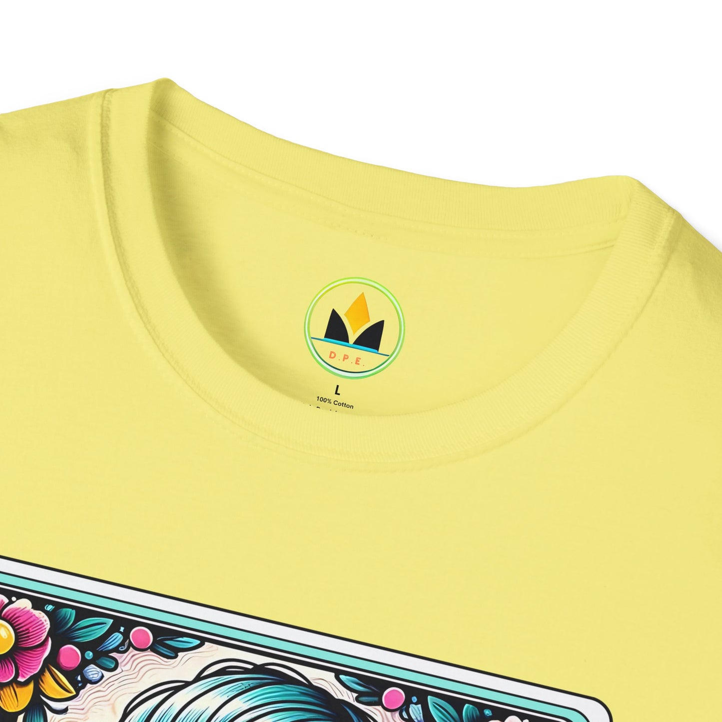 Vibrant Sugar Skull T-Shirt - Unique Spooky Halloween Apparel Inspired by Dia de los Muertos