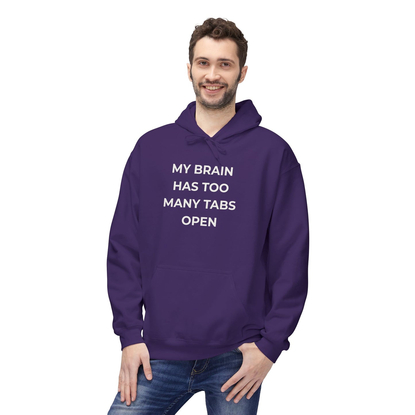 My Brain Has Too Many Tabs Open Hoodie | Funny ADHD Gift | Cozy Lofi Pullover