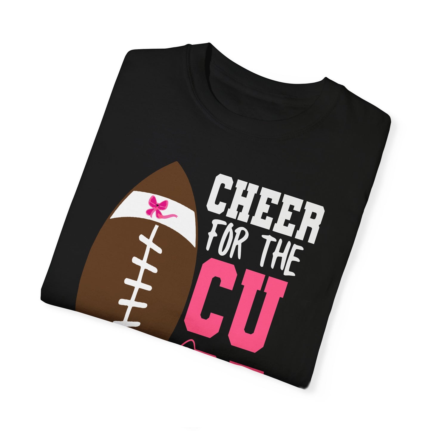 Cheer for the Cure - Breast Cancer Awareness Football T-Shirt