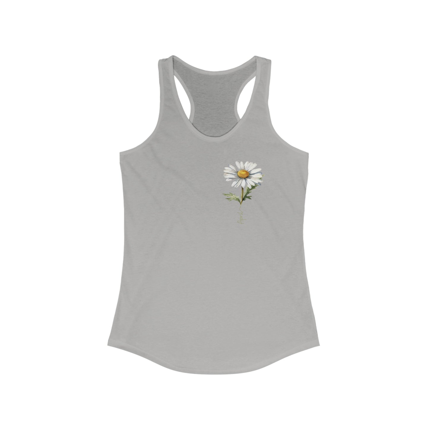 April Daisy Birth Month Flower - Women’s Spring Tank Top