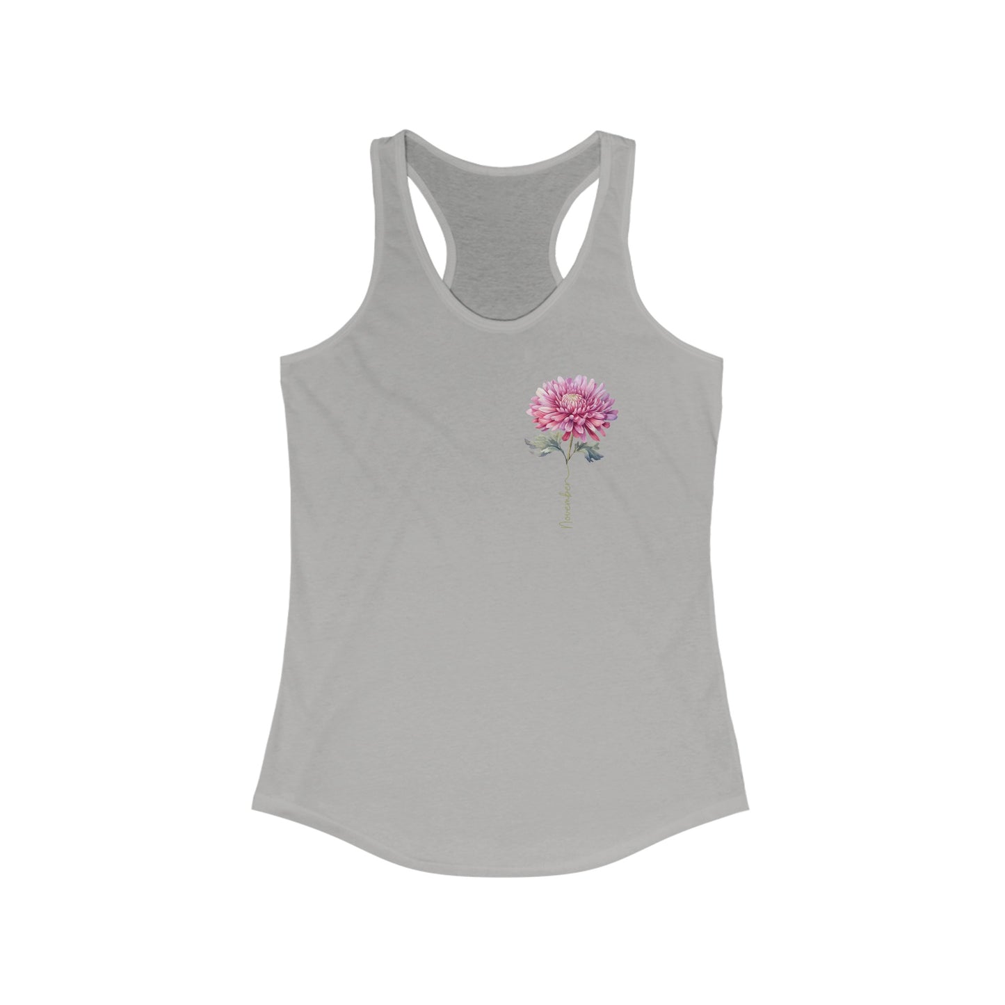November’s Radiance - Chrysanthemum Bloom Women’s Tank Top