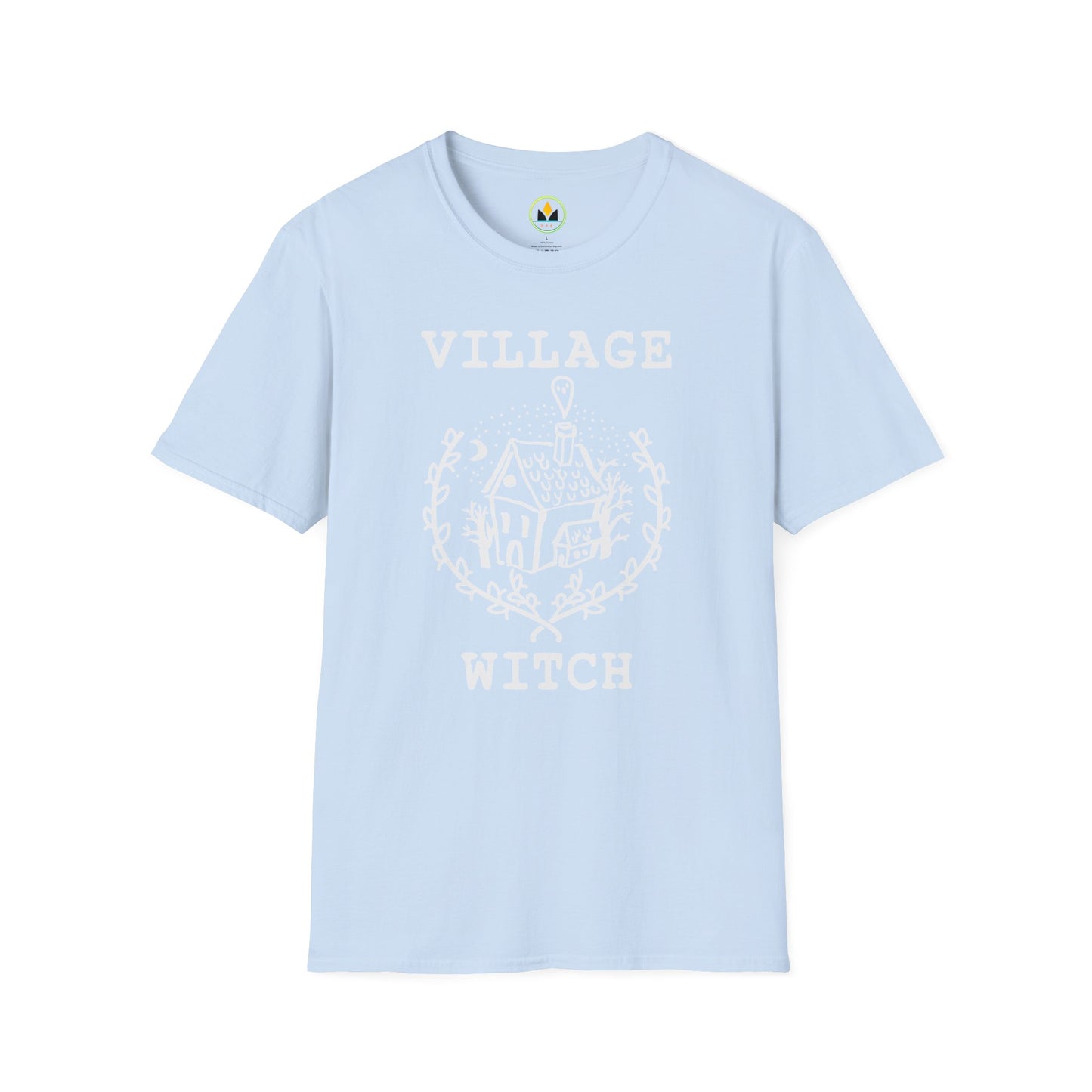 Village Witch - Quaint House & Wreath Softstyle T-Shirt