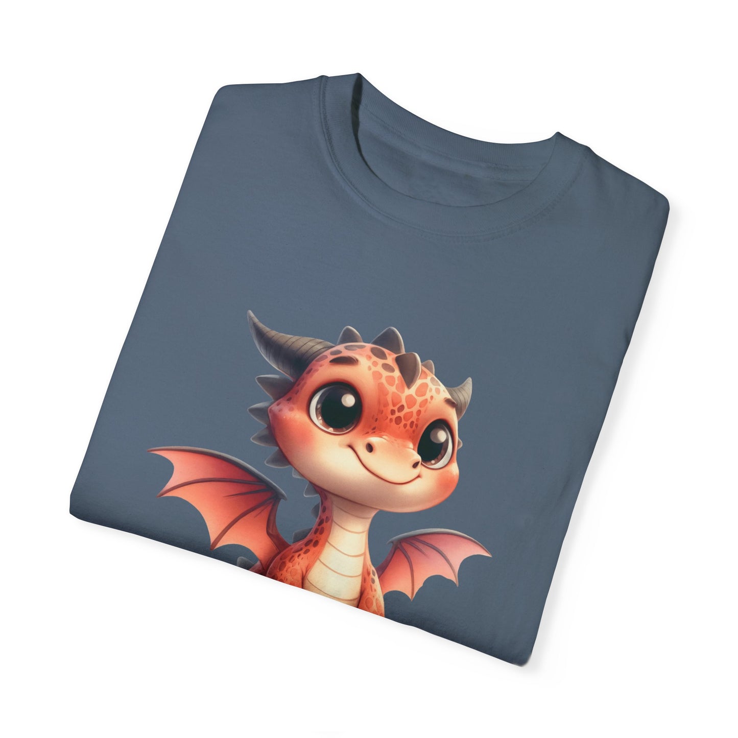 Playful Whimsy Dragon - Unique Cartoon-Style Dragon T-Shirt Design for Fun and Fantasy Lovers