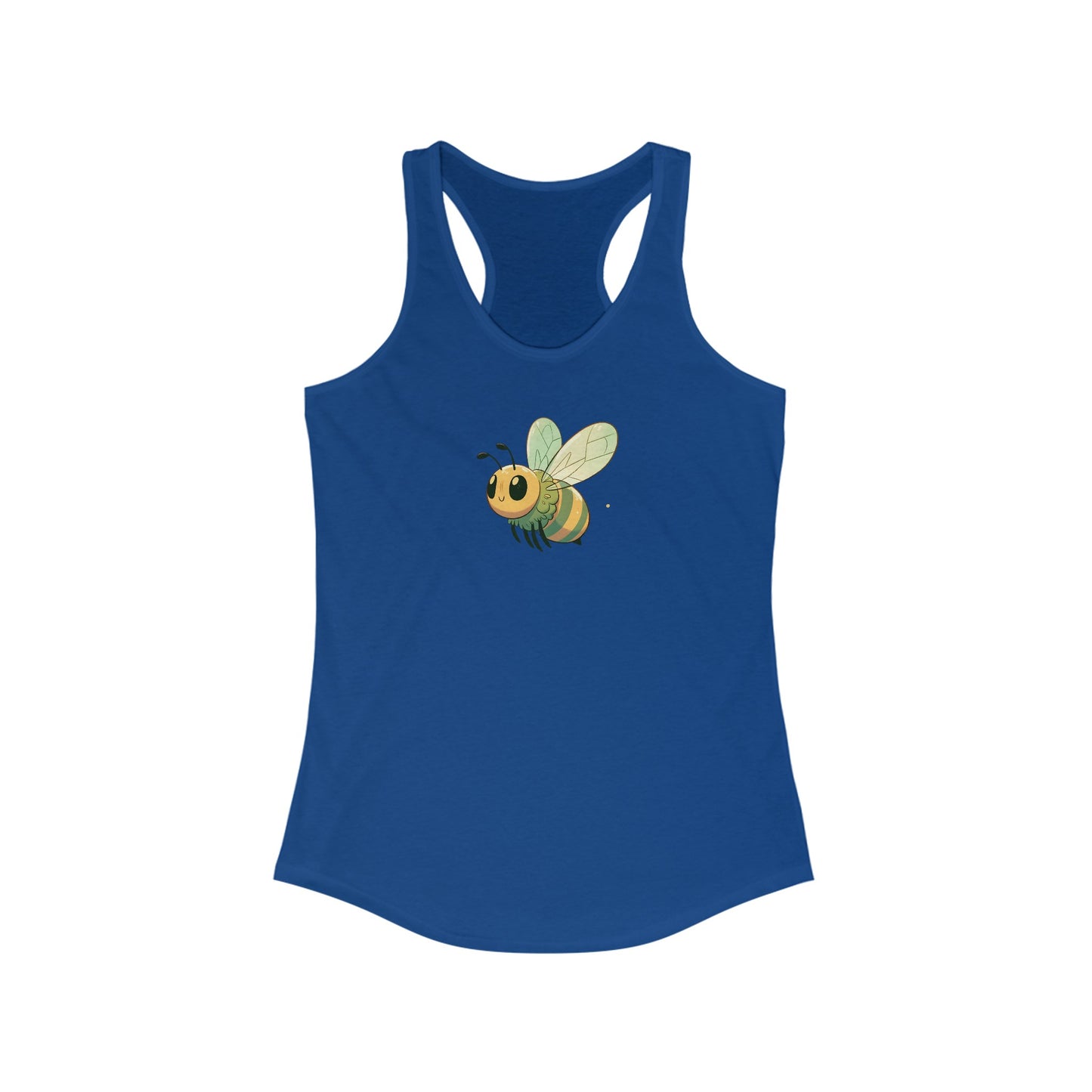 Buzzy Charm - Women’s Playful Bee Illustrated Tank Top