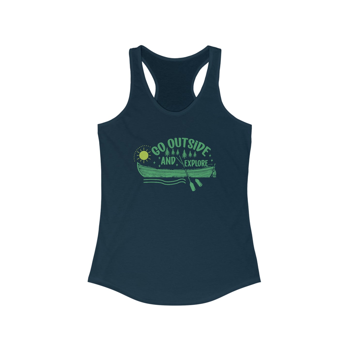 Women’s ‘Adventure Awaits’ Tank Top – Explore Nature Graphic Tee