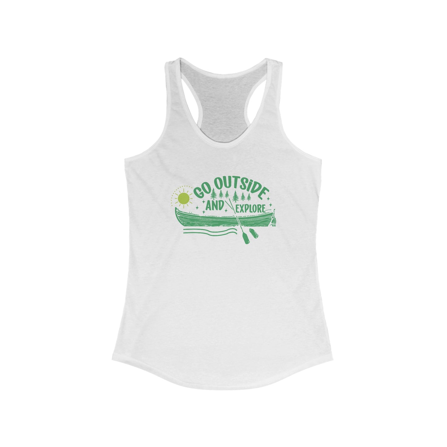 Women’s ‘Adventure Awaits’ Tank Top – Explore Nature Graphic Tee