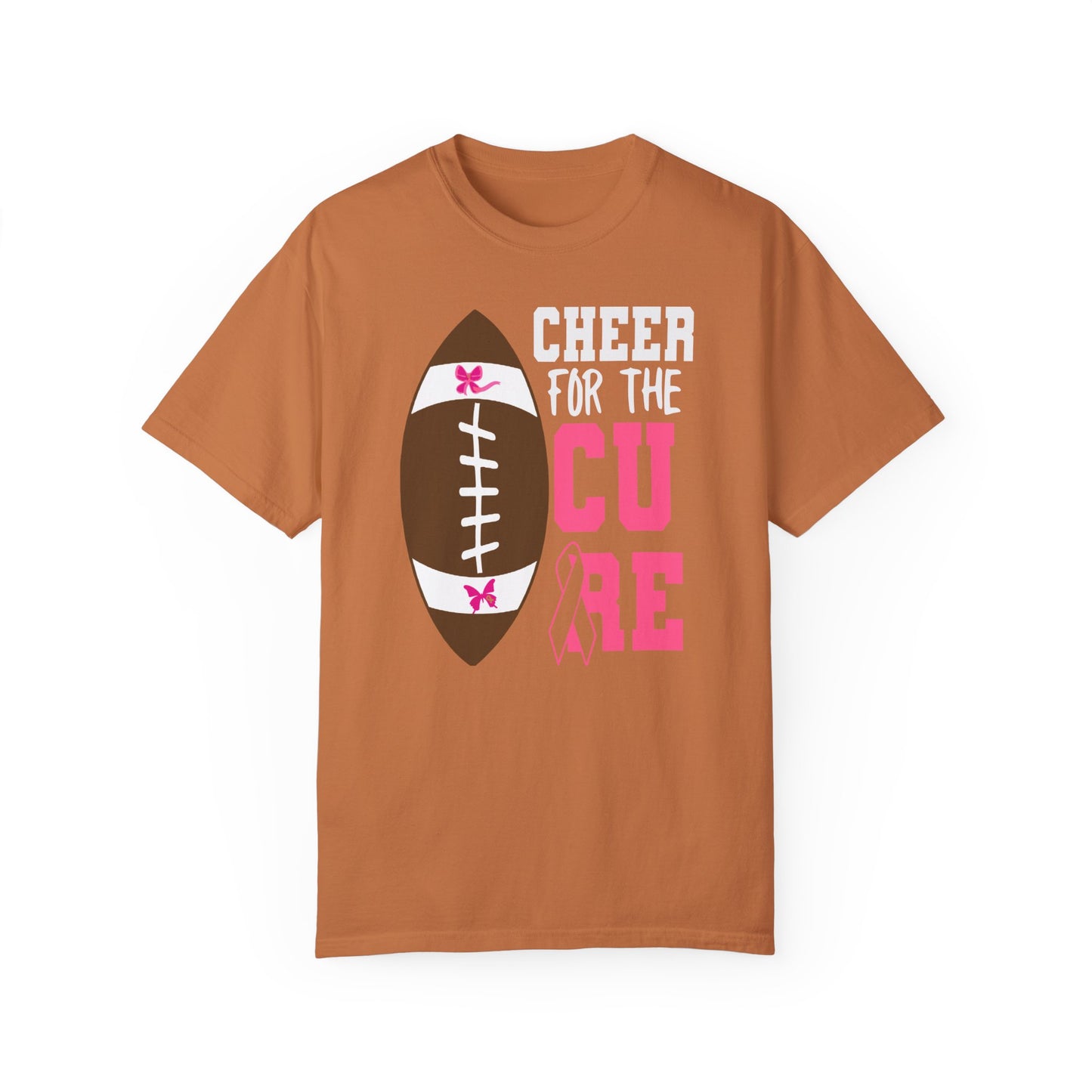 Cheer for the Cure - Breast Cancer Awareness Football T-Shirt