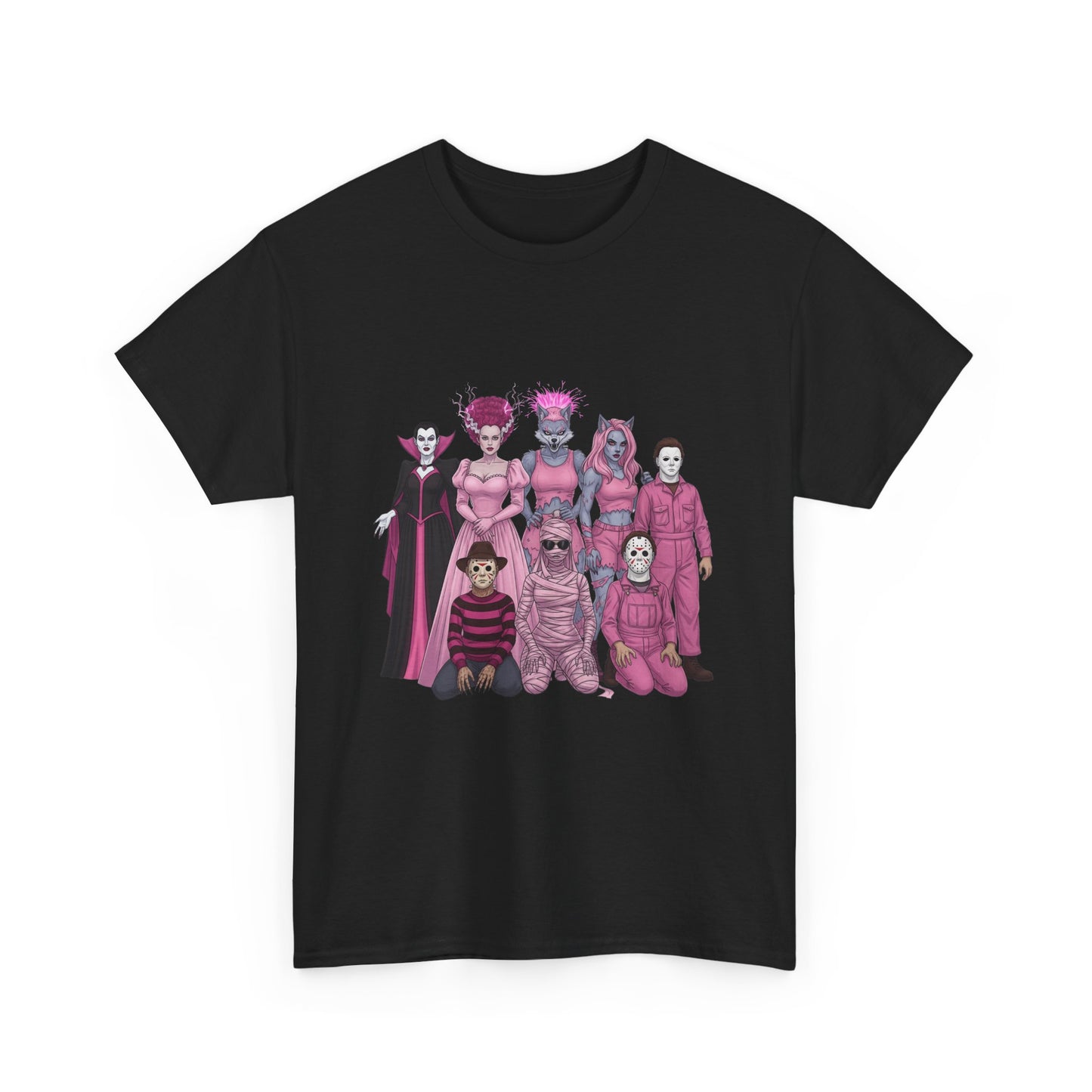 October Horror Pink Awareness Fighting for a Cause Unisex Tee - Breast Cancer Awareness Month