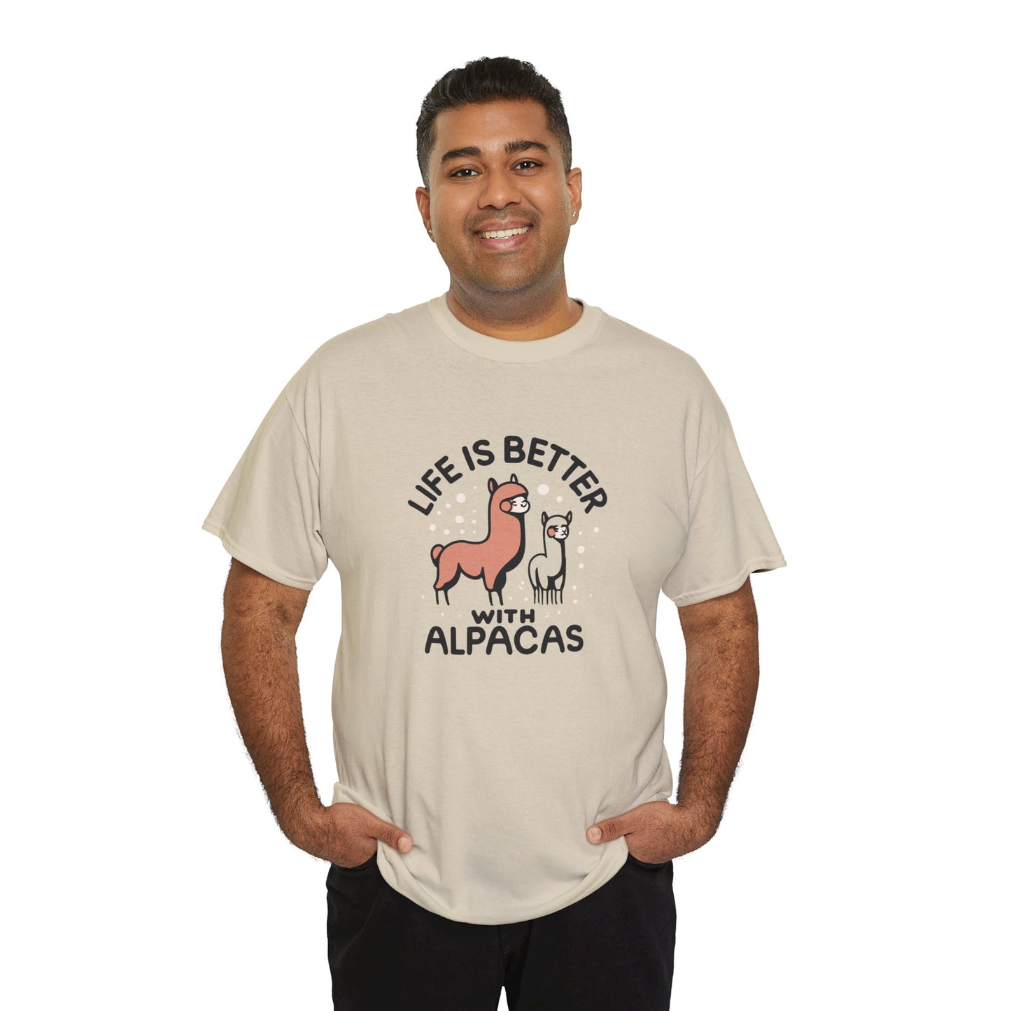 Life is Better with Alpacas - Whimsical T-Shirt for Animal Lover