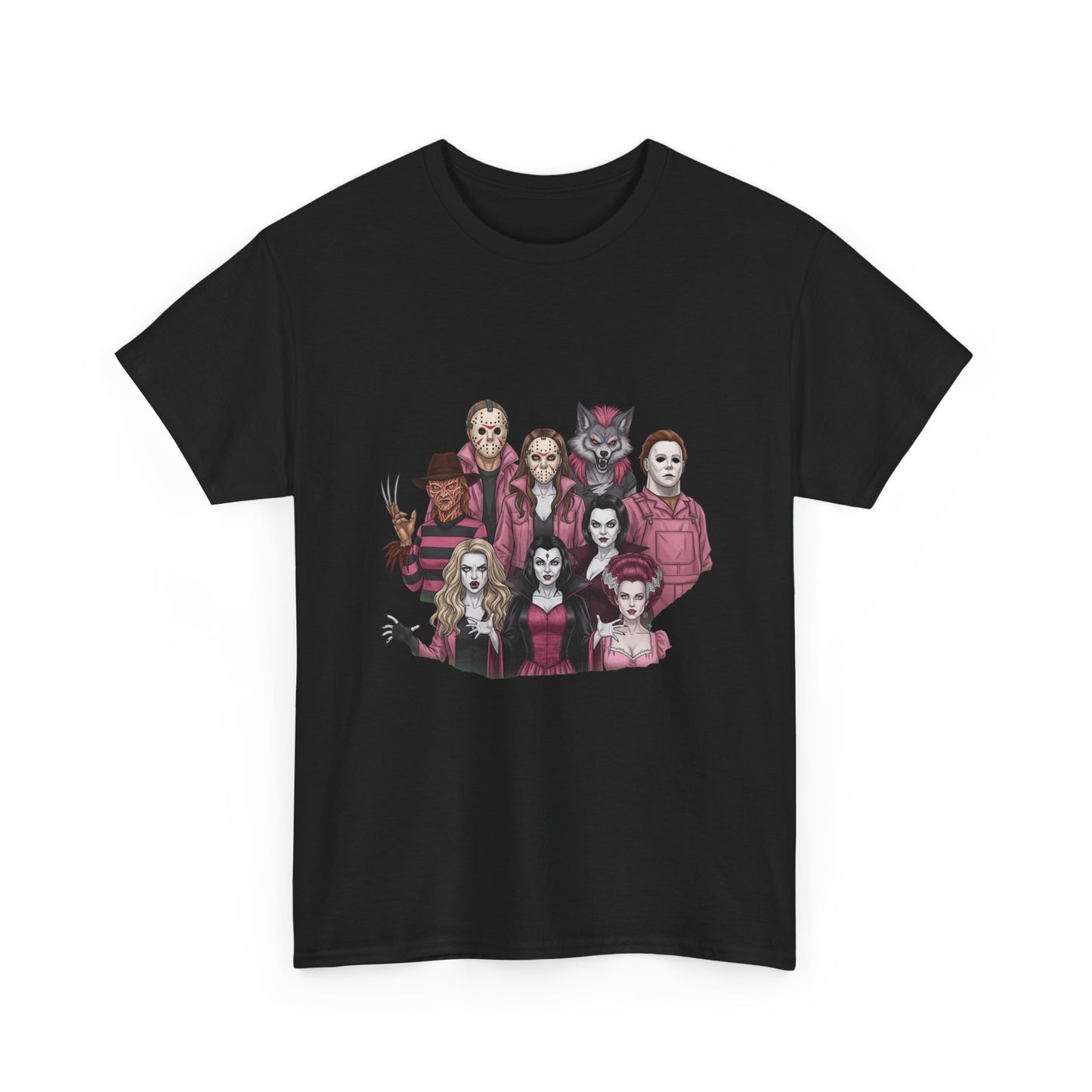 Horror Villains Breast Cancer Awareness Tee