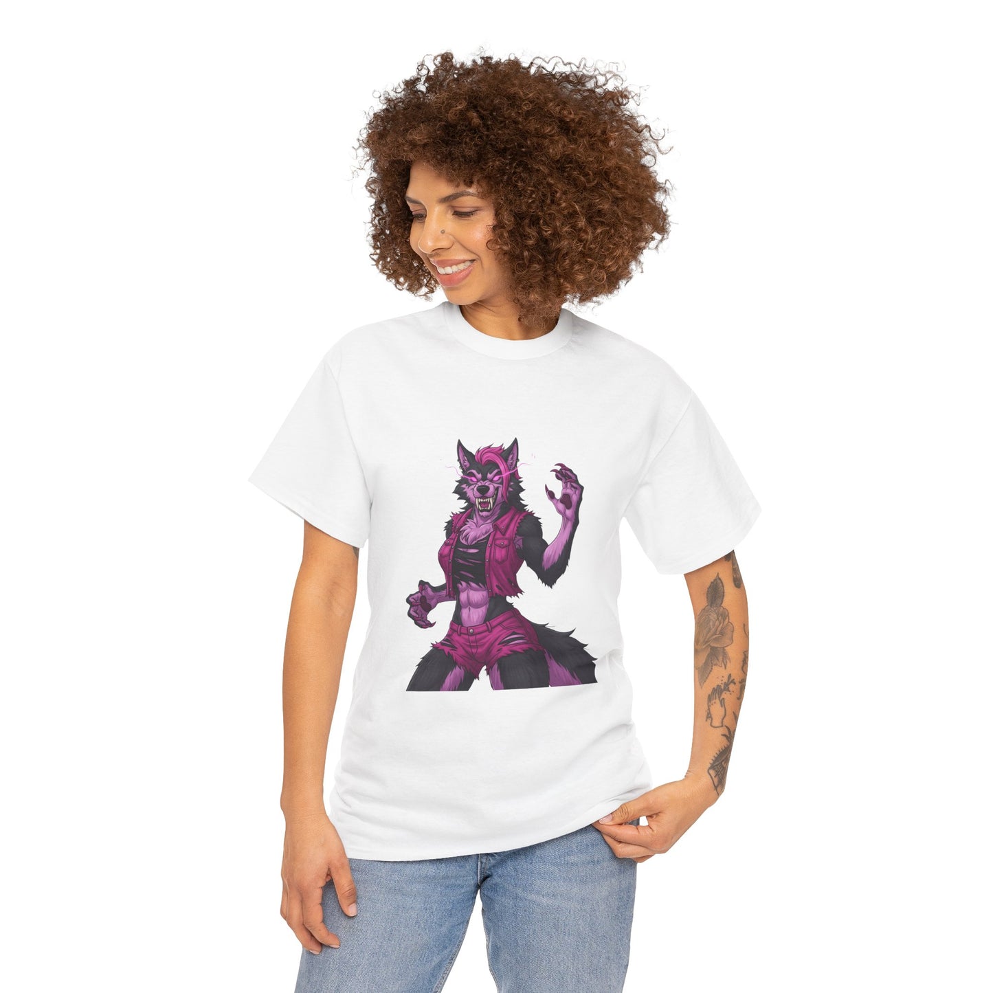 Fierce Werewolf Fights Cancer Tee