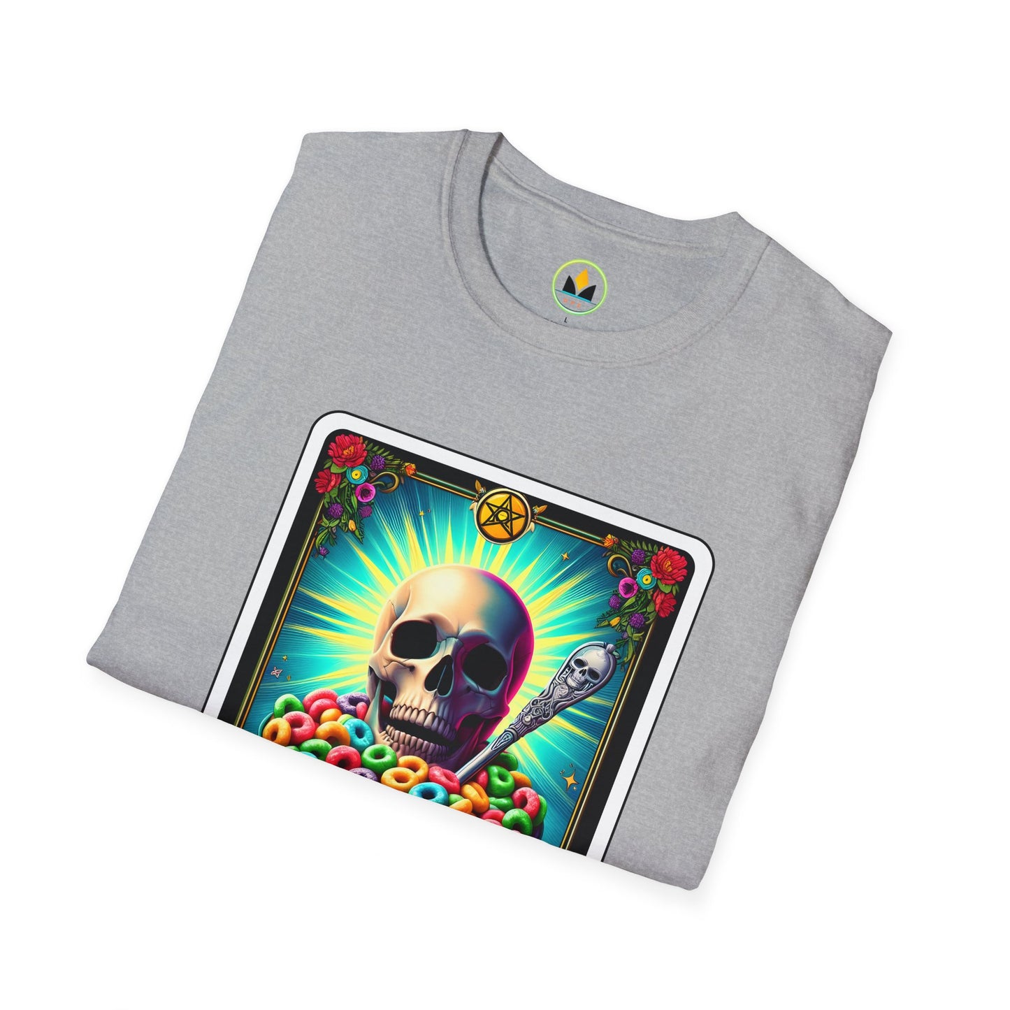 Tarot-Inspired Cereal Killer Halloween Tee - Unique Spooky Design