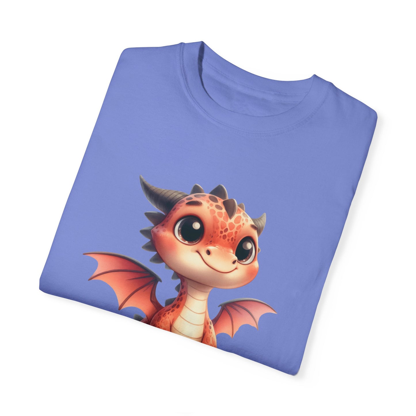 Playful Whimsy Dragon - Unique Cartoon-Style Dragon T-Shirt Design for Fun and Fantasy Lovers