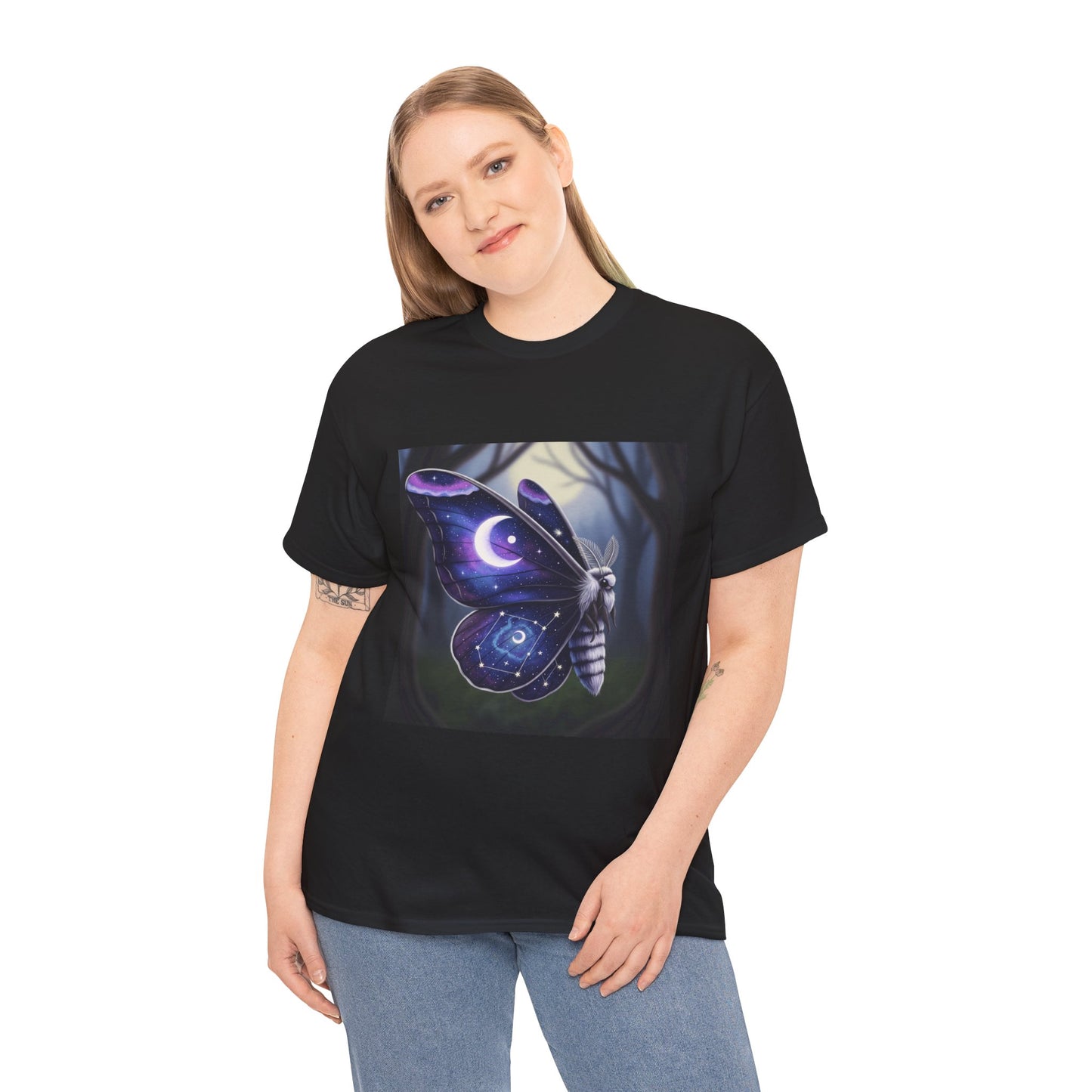 Witchy Galaxy Moth Moon Shirt