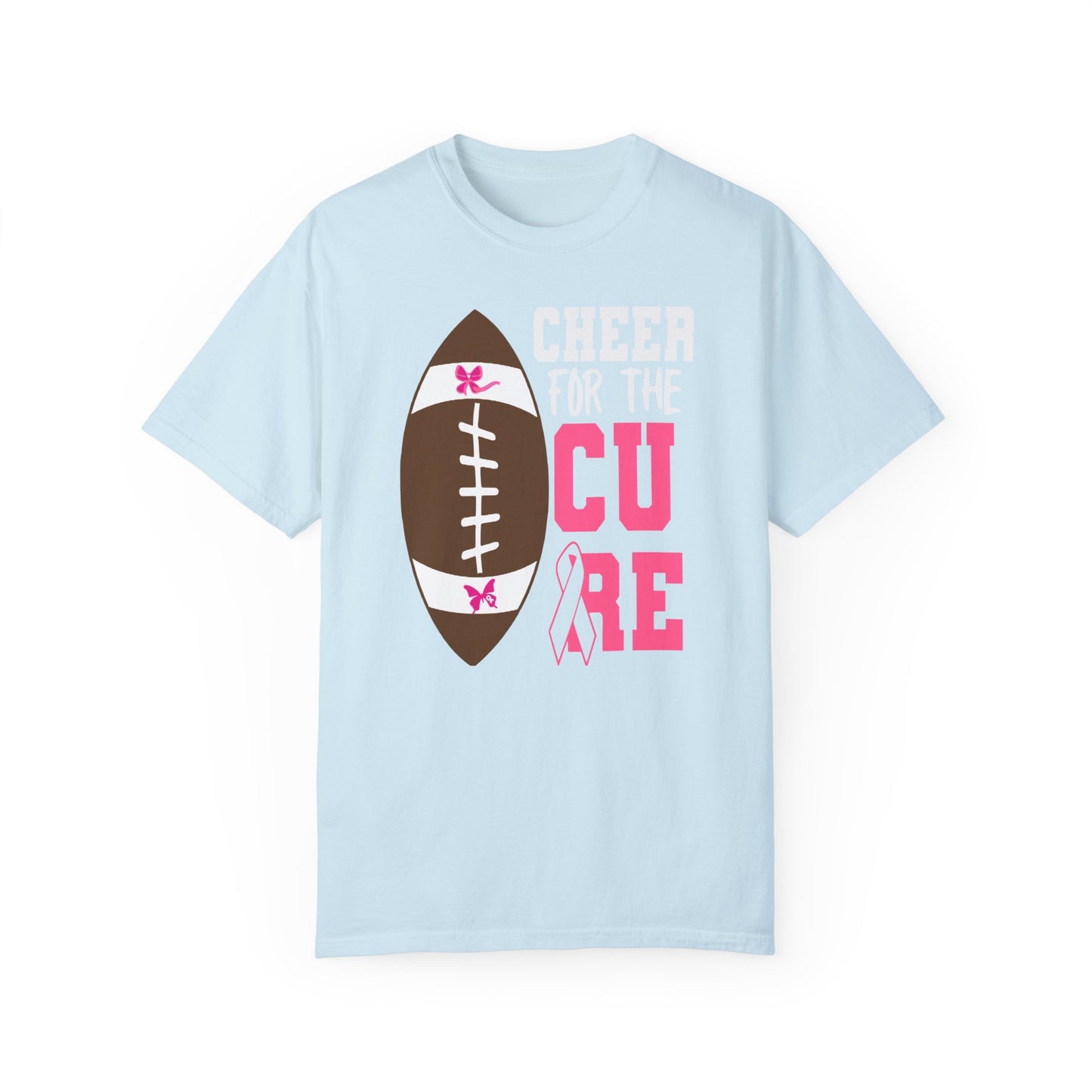 Cheer for the Cure - Breast Cancer Awareness Football T-Shirt