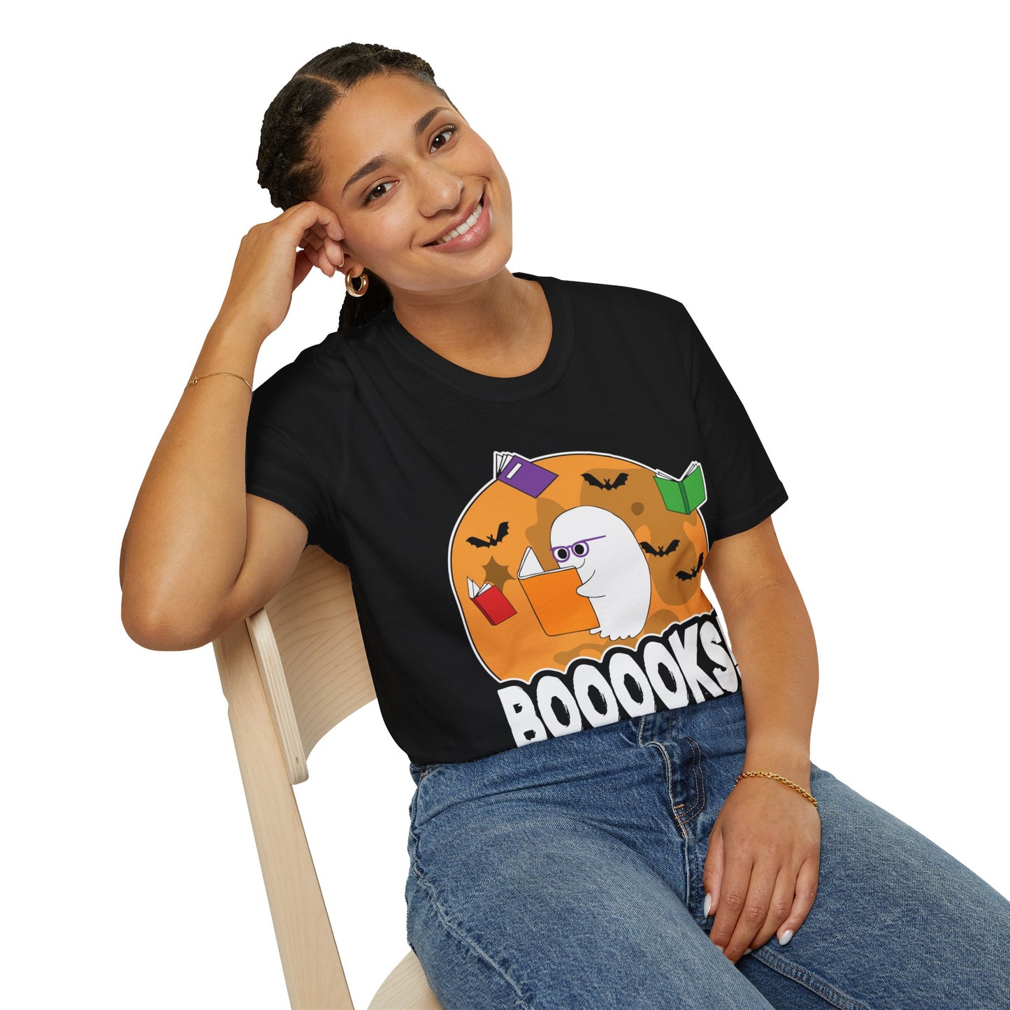 Ghostly Reader - Spooky Halloween BOOOOKS! Tee