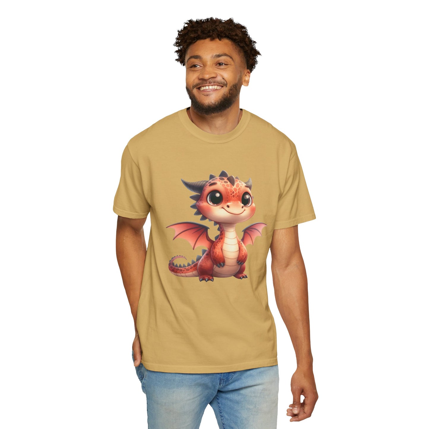 Adorable Dragon Whelp Tee - Soft Cotton T-Shirt with Fantasy Creature tee