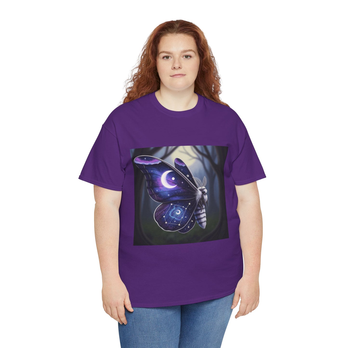 Witchy Galaxy Moth Moon Shirt