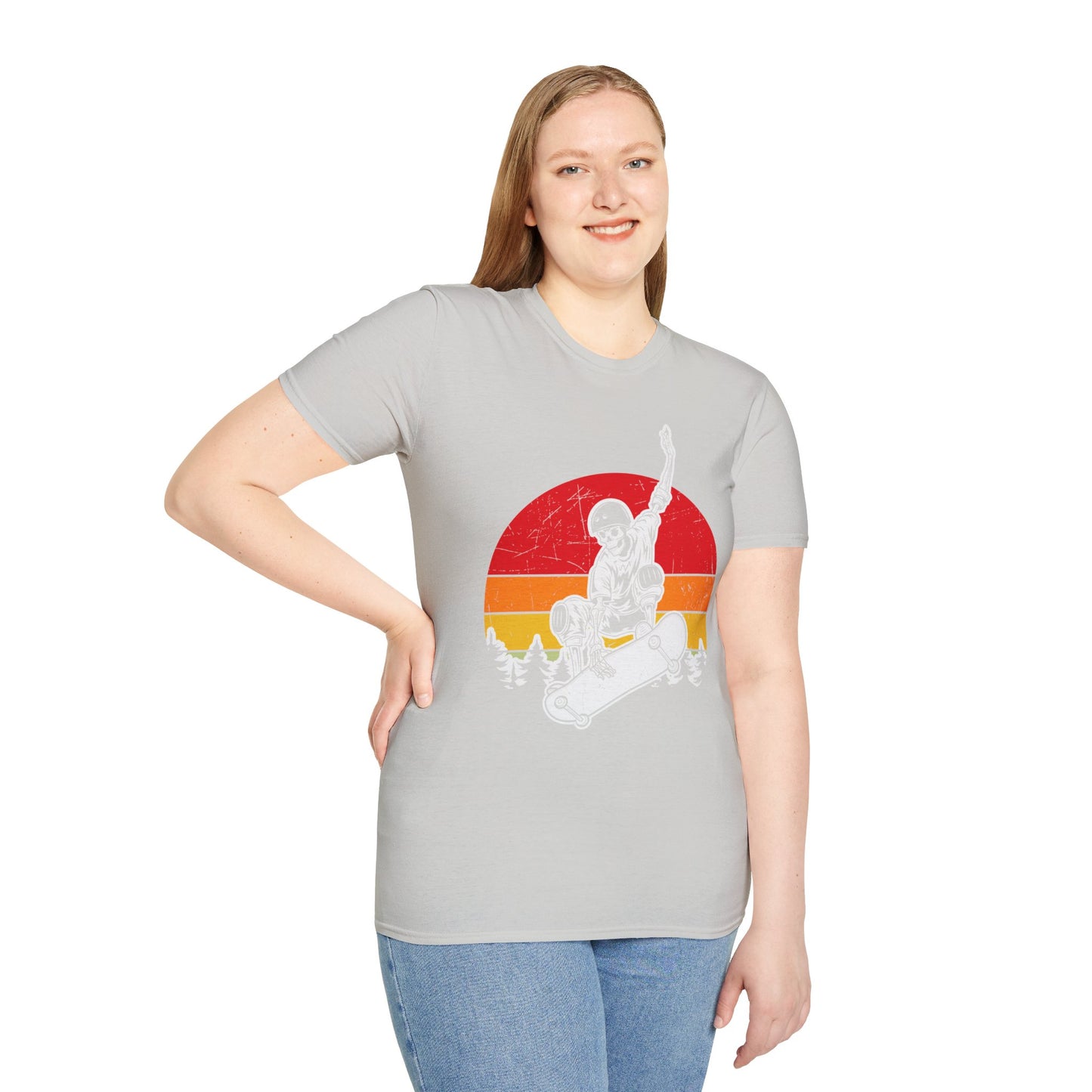 Sunset Skateboarder - Vintage Halloween Unisex T-Shirt