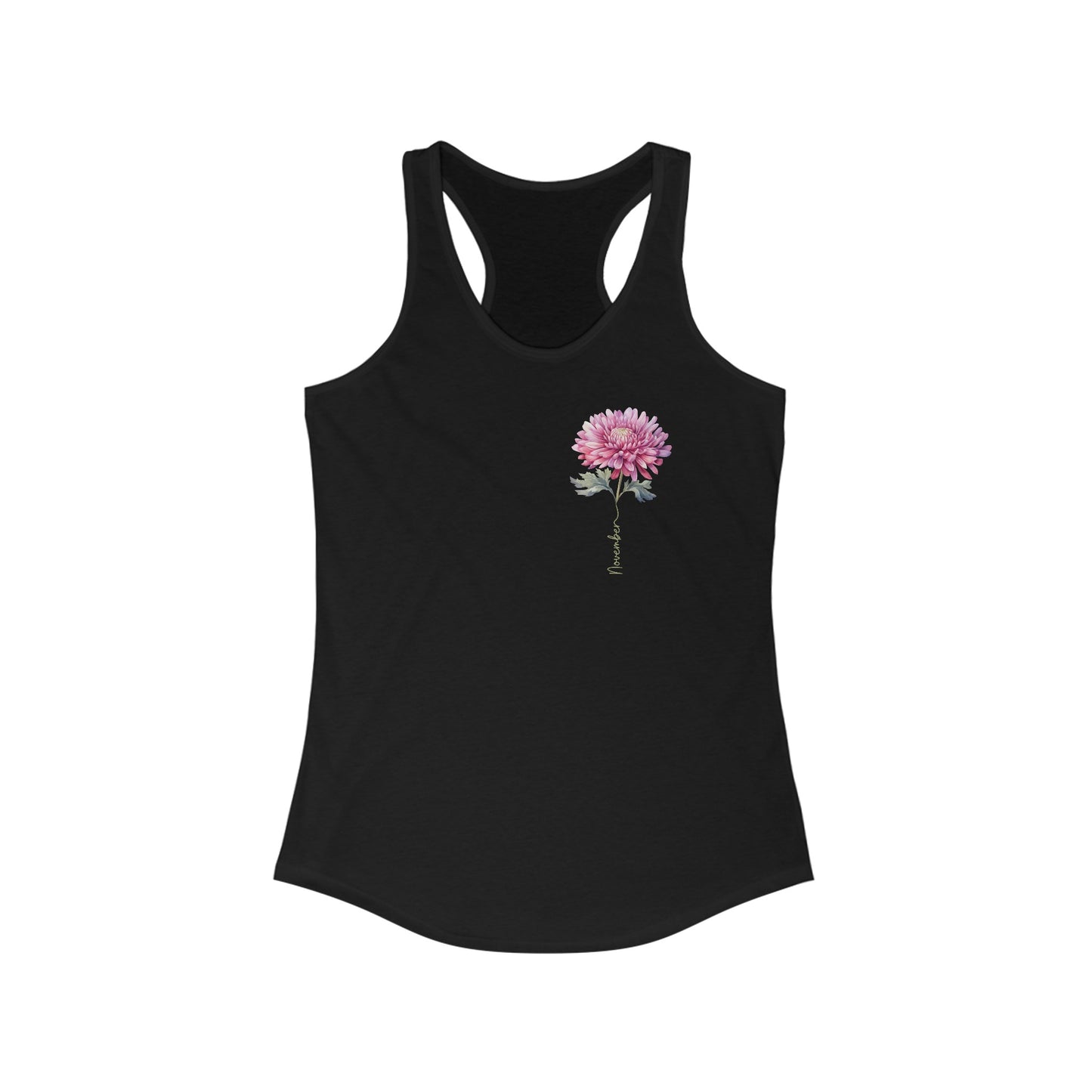 November’s Radiance - Chrysanthemum Bloom Women’s Tank Top