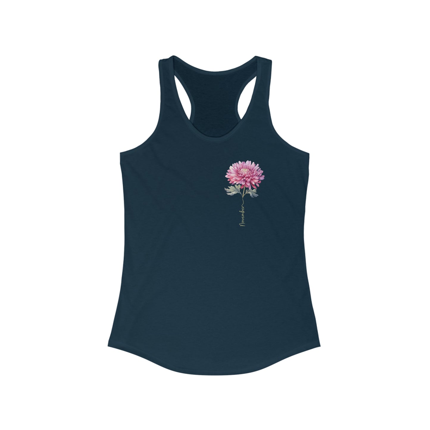 November’s Radiance - Chrysanthemum Bloom Women’s Tank Top