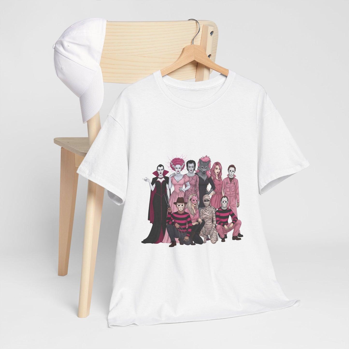 Horror Warriors in Pink Shirt Unisex Tee - Breast Cancer Awareness Month