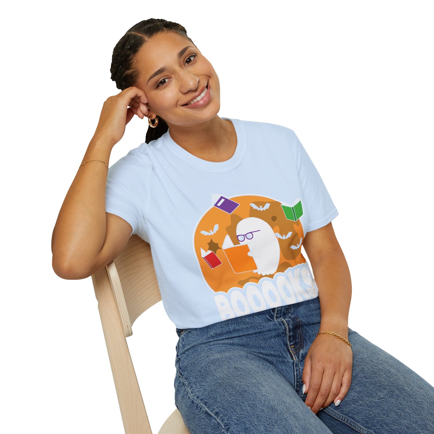 Ghostly Reader - Spooky Halloween BOOOOKS! Tee