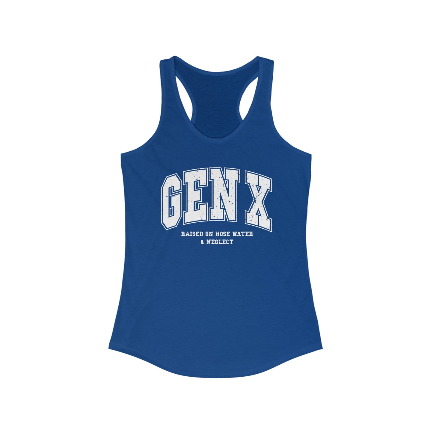 Vintage Gen X Women’s Tank Top: Raised on Hose Water & Neglect