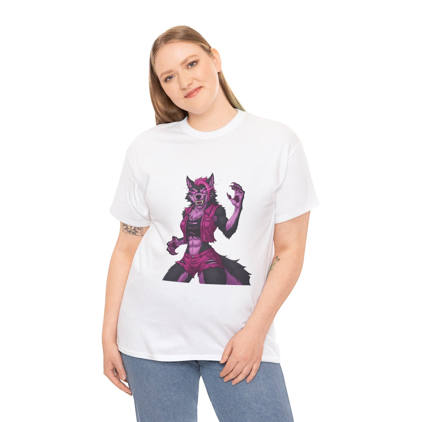 Fierce Werewolf Fights Cancer Tee